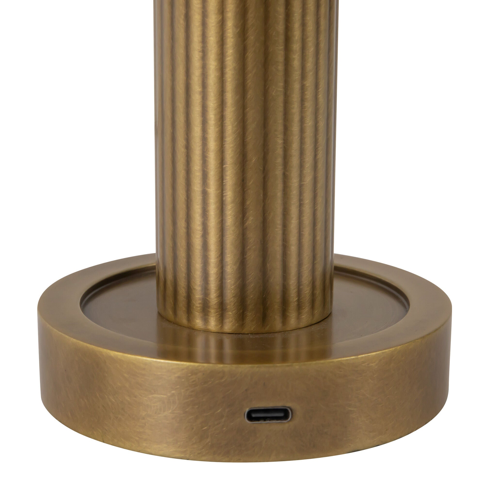Shown in Vintage Brass finish and Glossy Opal glass