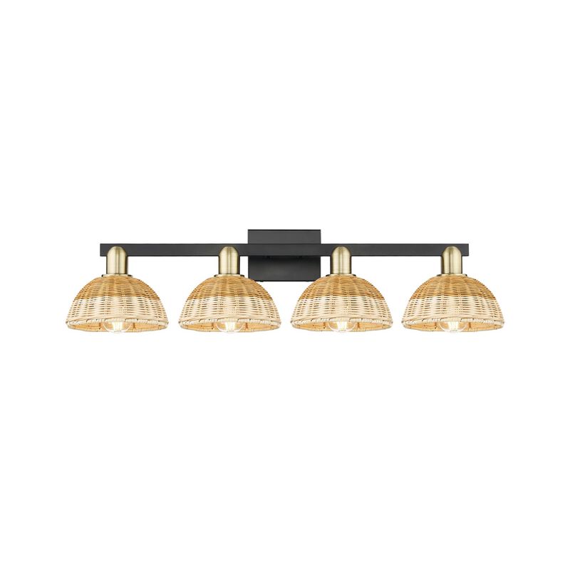 Bruno Marashlian Natural Ballston Dome 36 Inch Bath Vanity Light by Innovations Lighting
