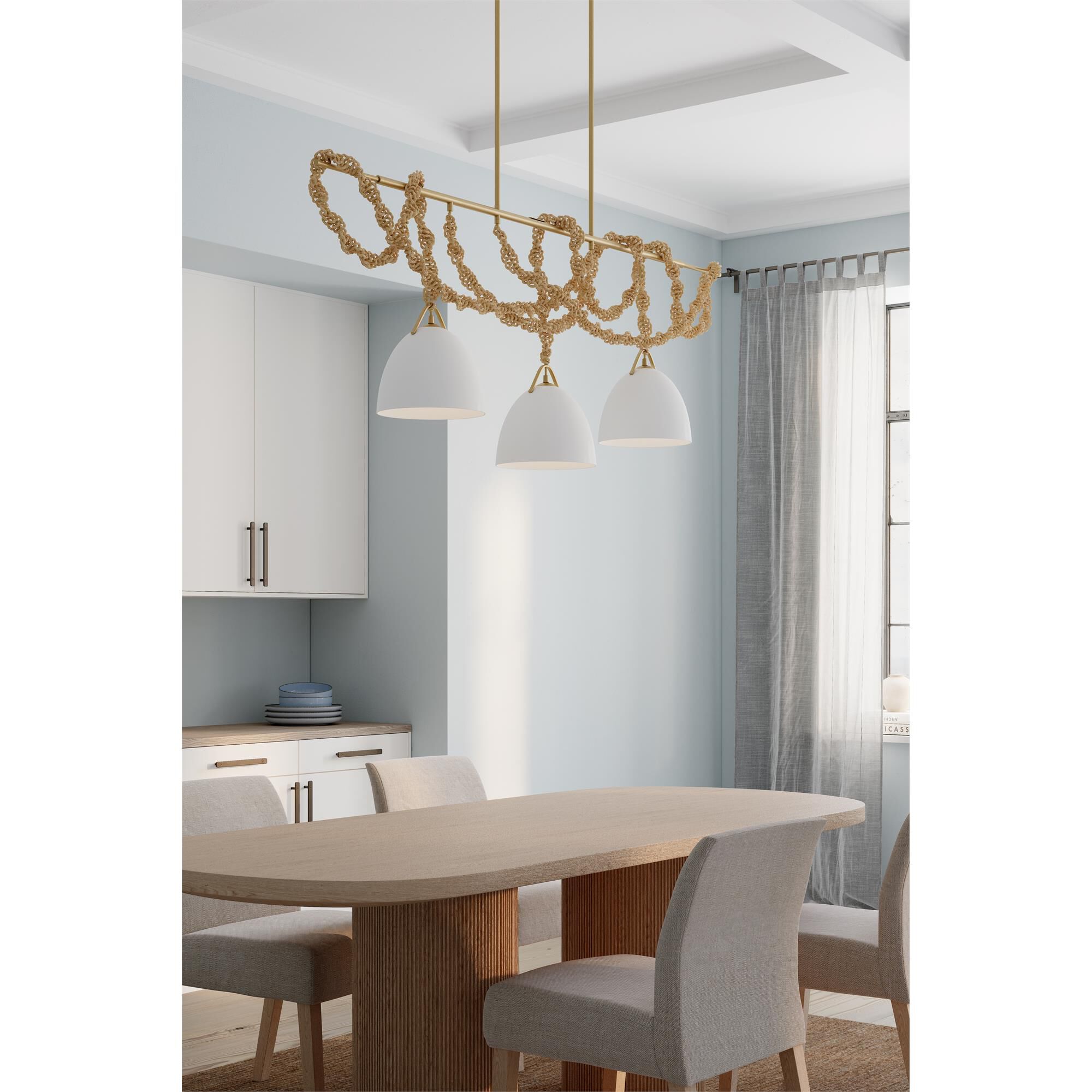 Shown in Legacy Brass finish and White shade