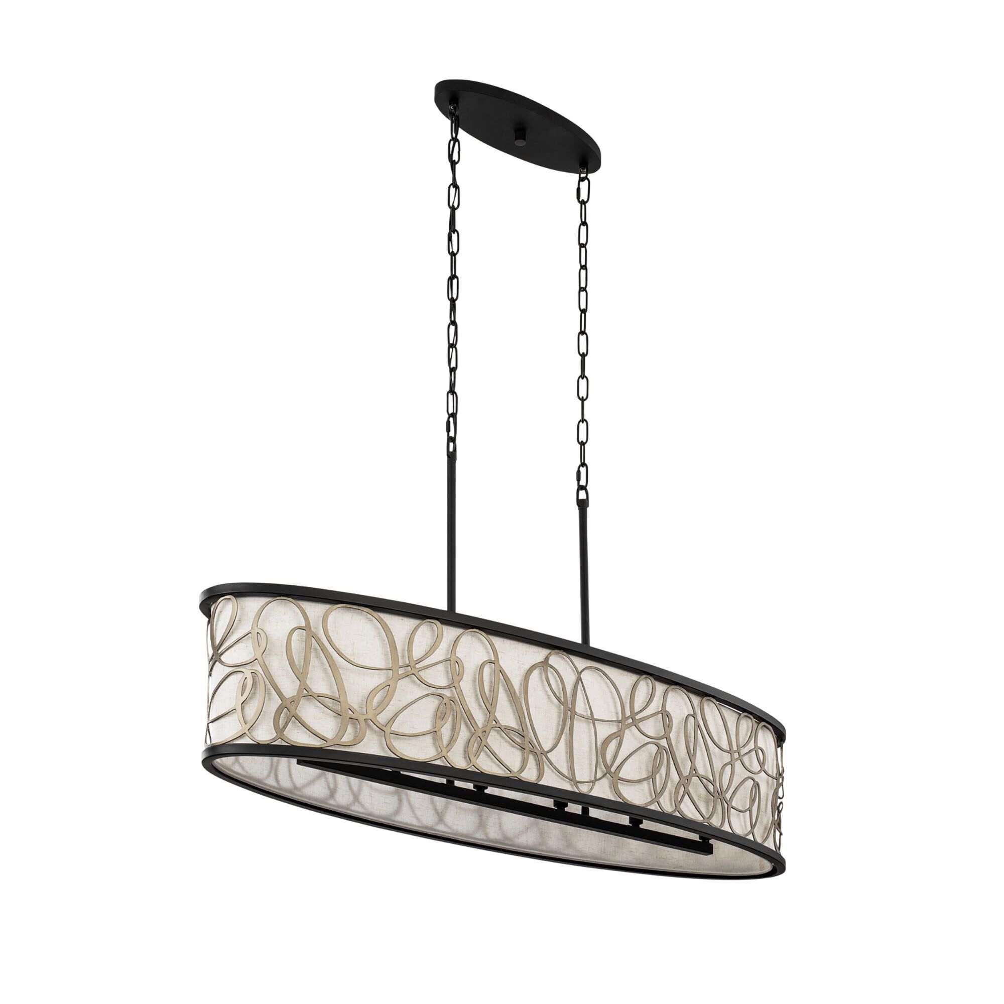 Scribble 48 Inch 6 Light Linear Suspension Light by Varaluz