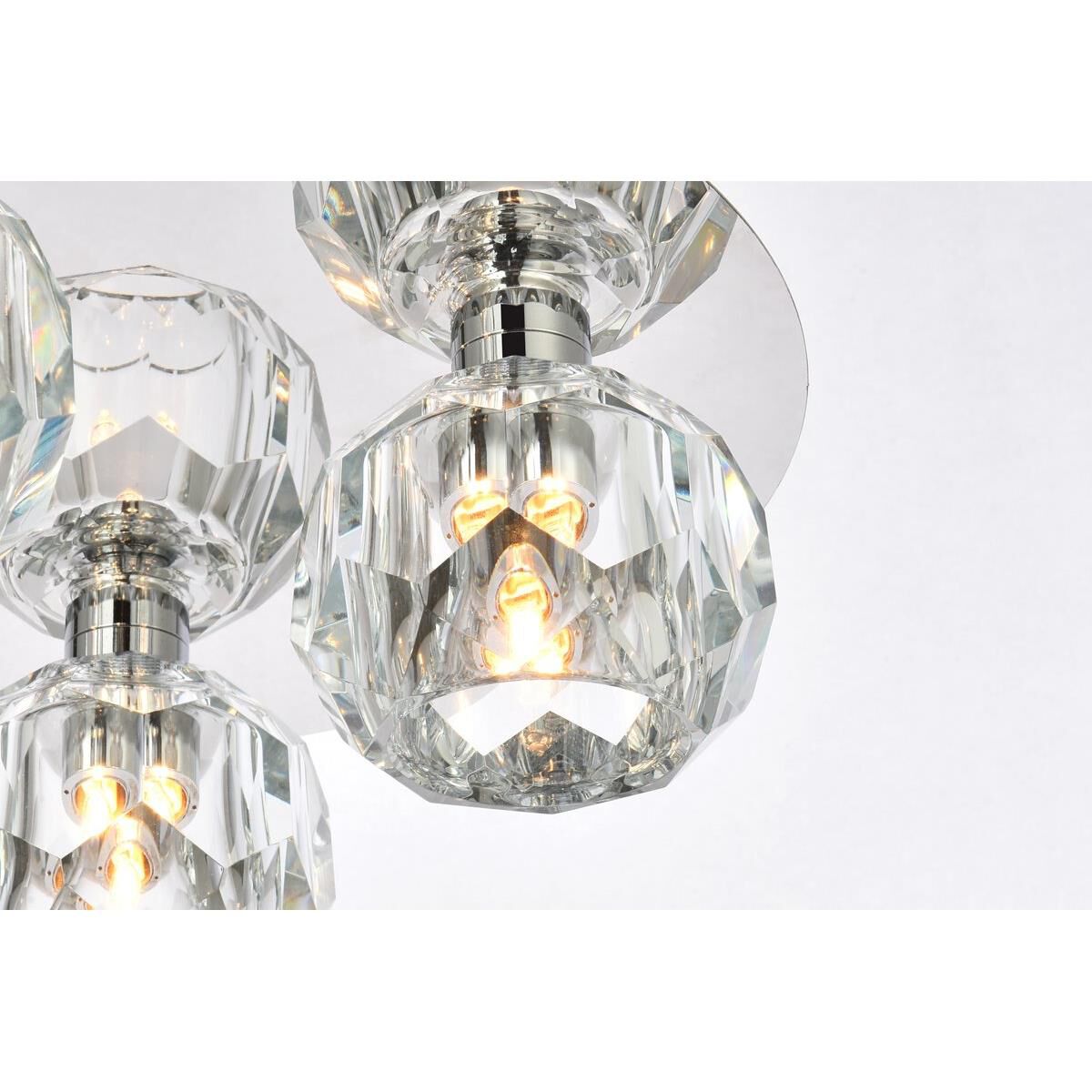 Shown in Chrome  finish and RC Clear crystal and Clear glass