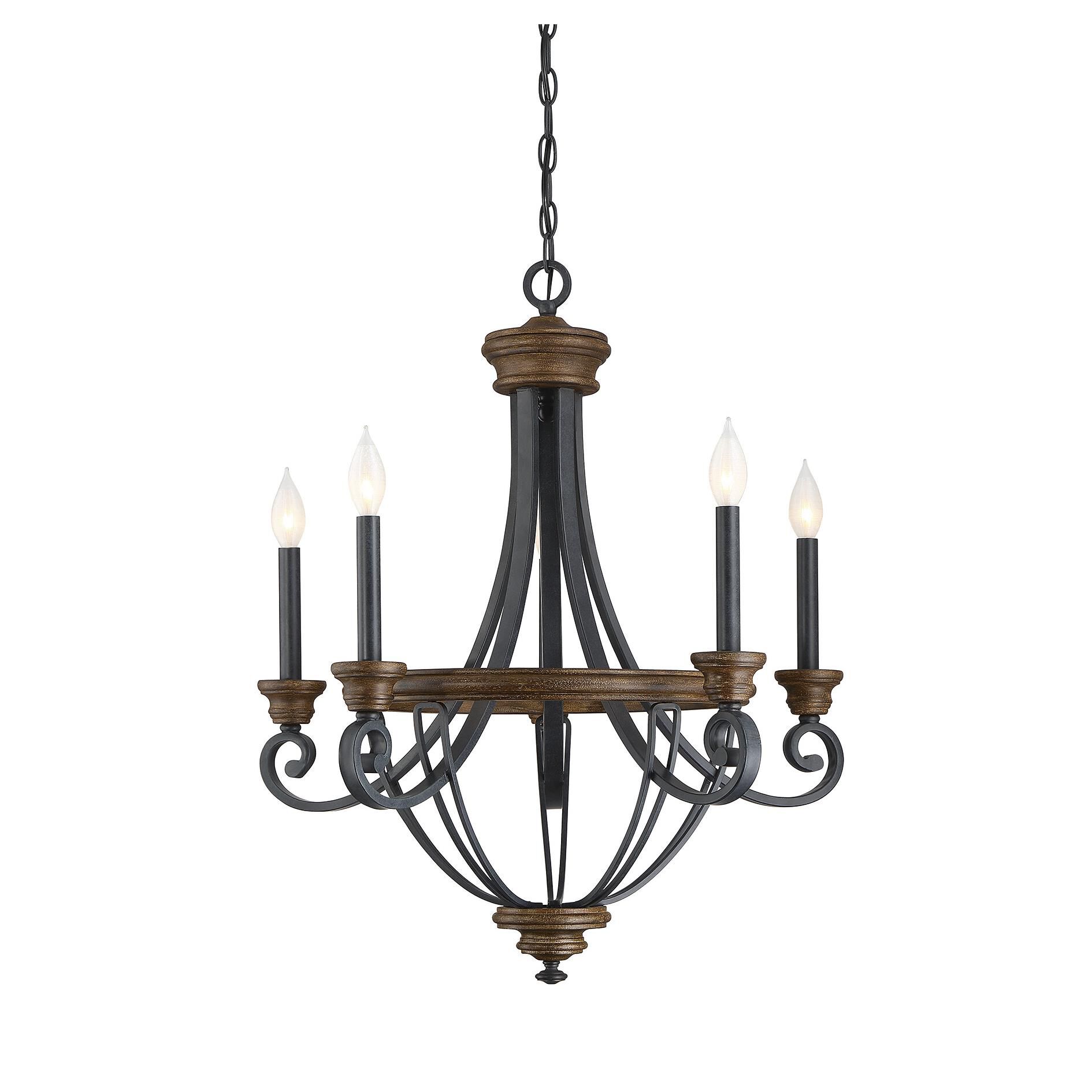 Wickham 25 Inch 5 Light Chandelier by Savoy House