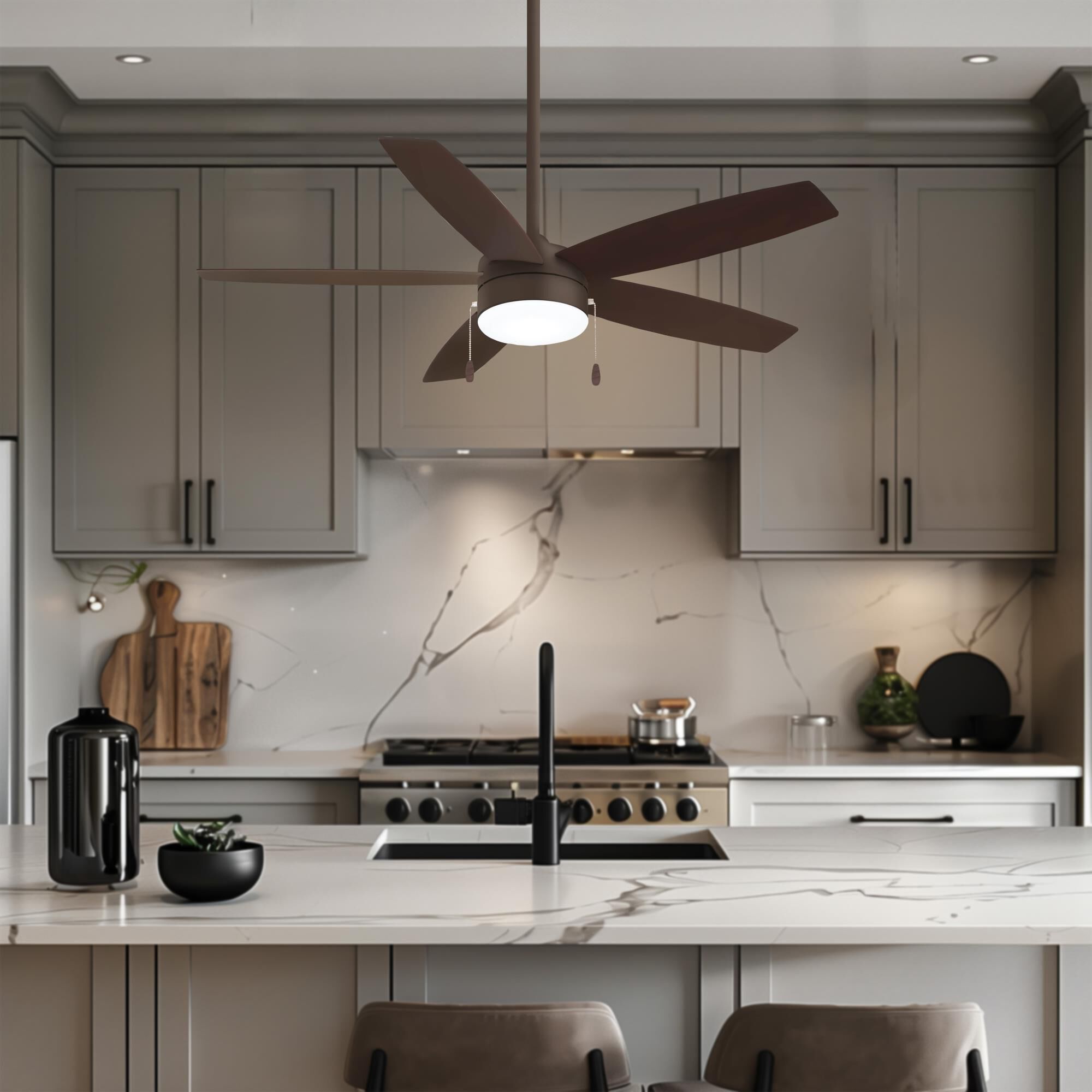 Airetor 52 Inch Ceiling Fan with Light Kit by Minka Aire