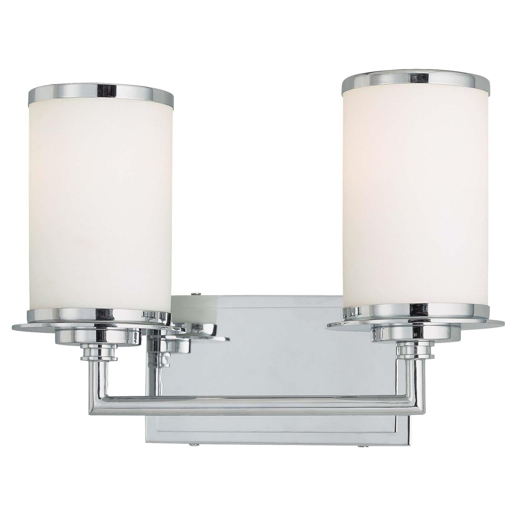 Glass Note 14 Inch 2 Light Bath Vanity Light by Minka Lavery