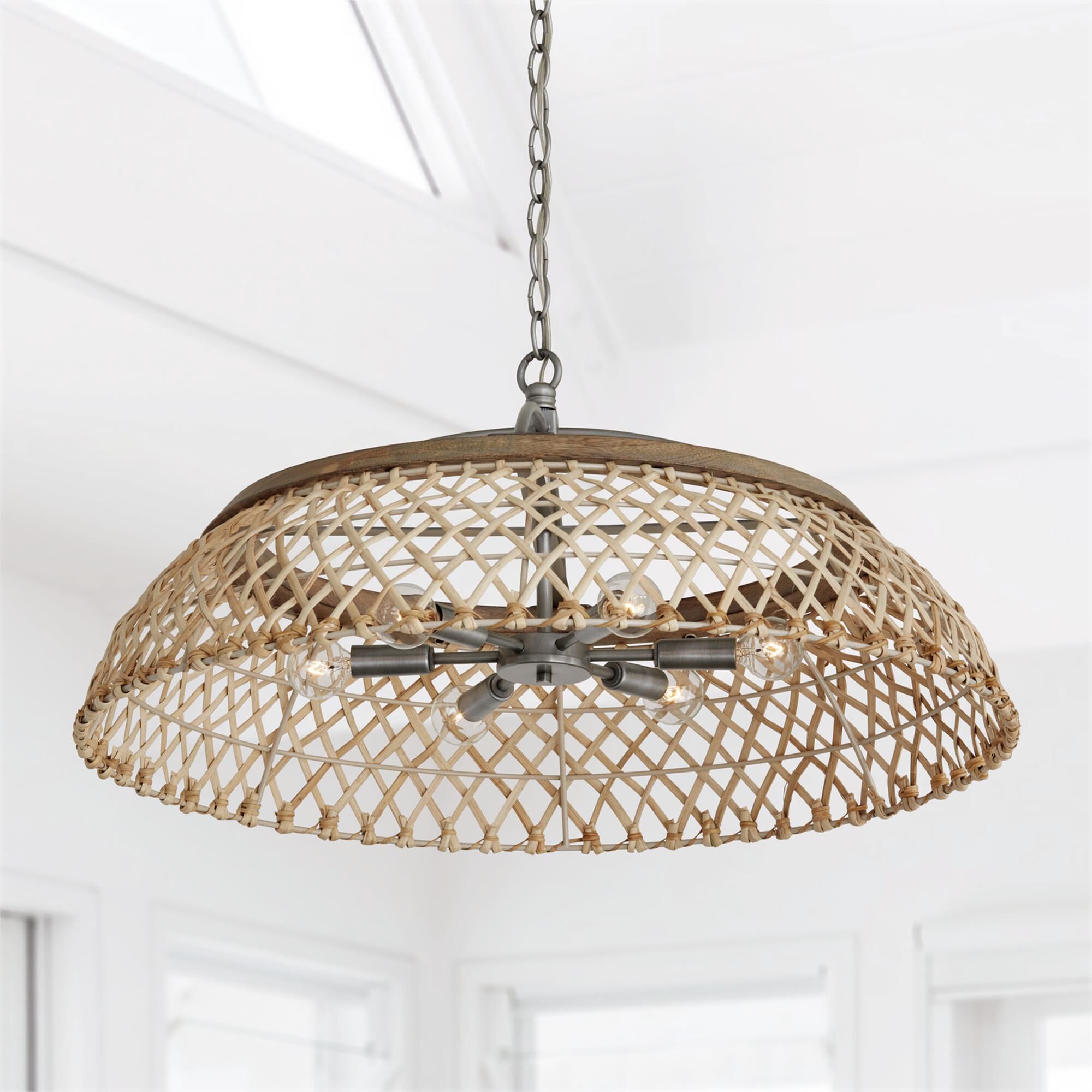 Shown in Grey Wash And Antique Nickel finish