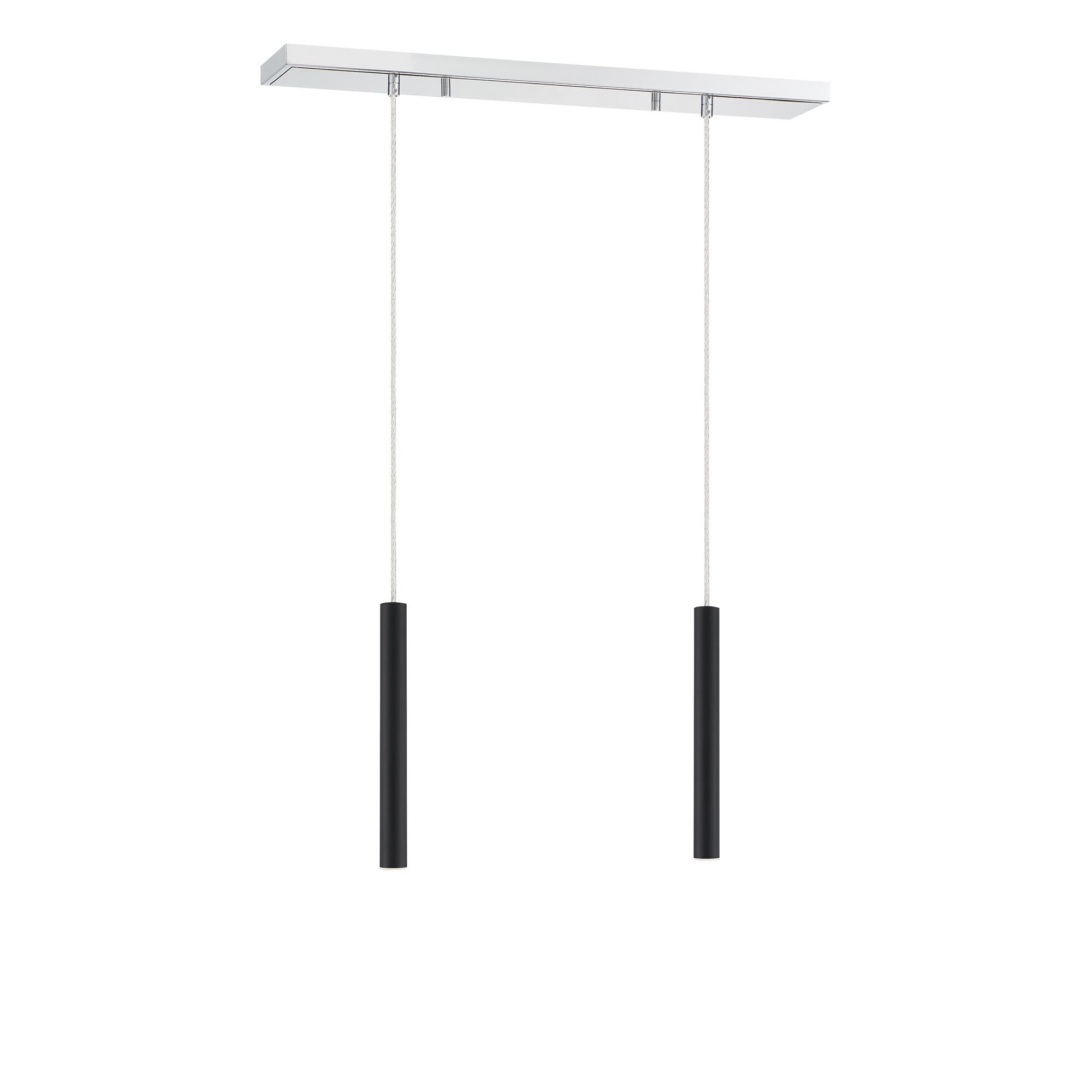 Shown in Chrome finish and Steel glass and Steel shade