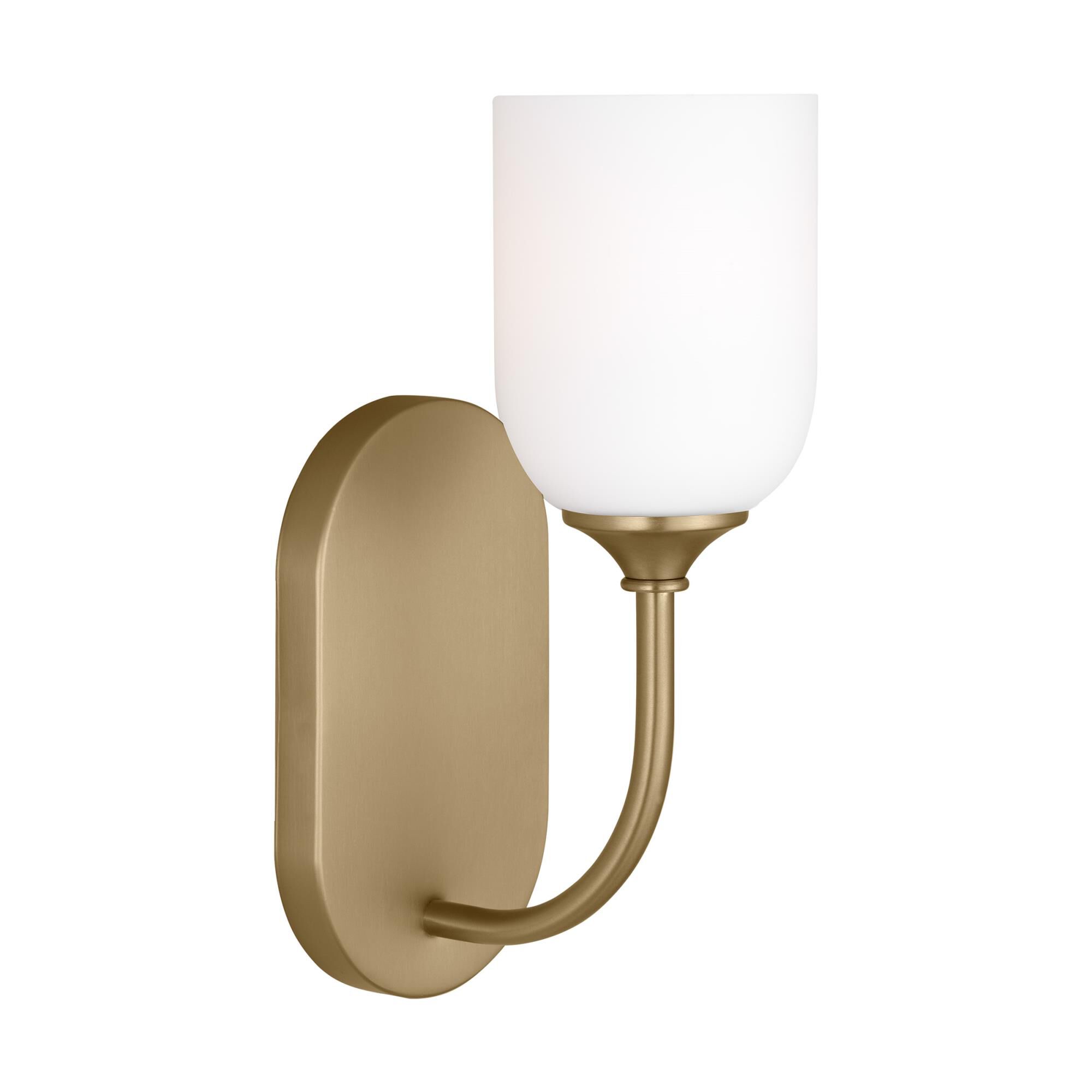Shown in Satin Bronze finish and Etched / White Inside Glass shade