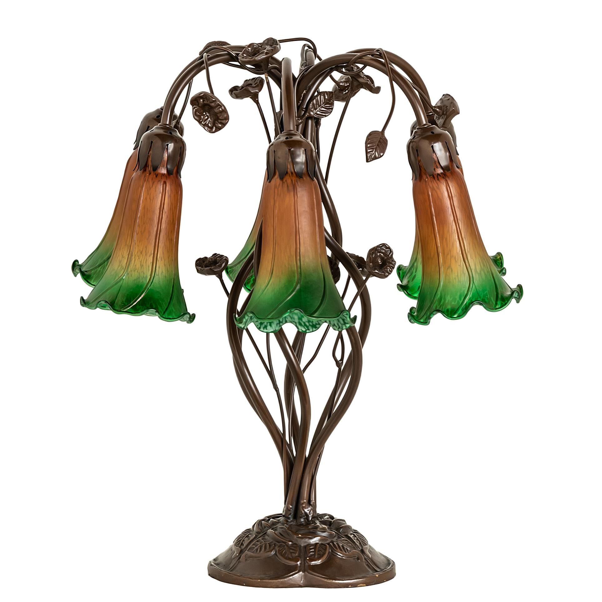 Amber and Green 19 Inch Table Lamp by Meyda Lighting