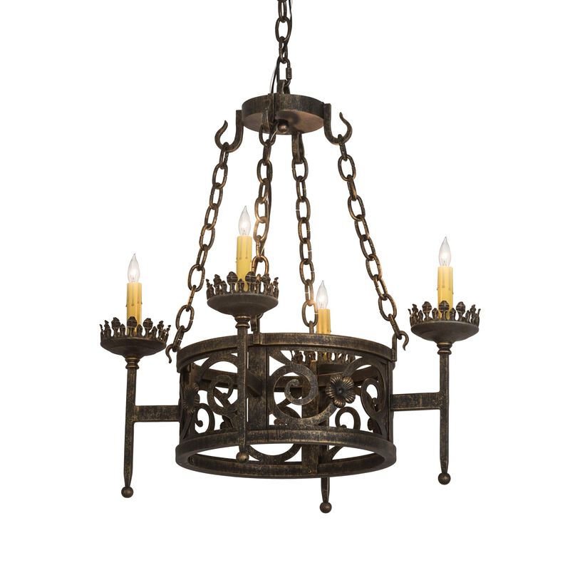 24 Inch 4 Light Chandelier by Meyda Lighting