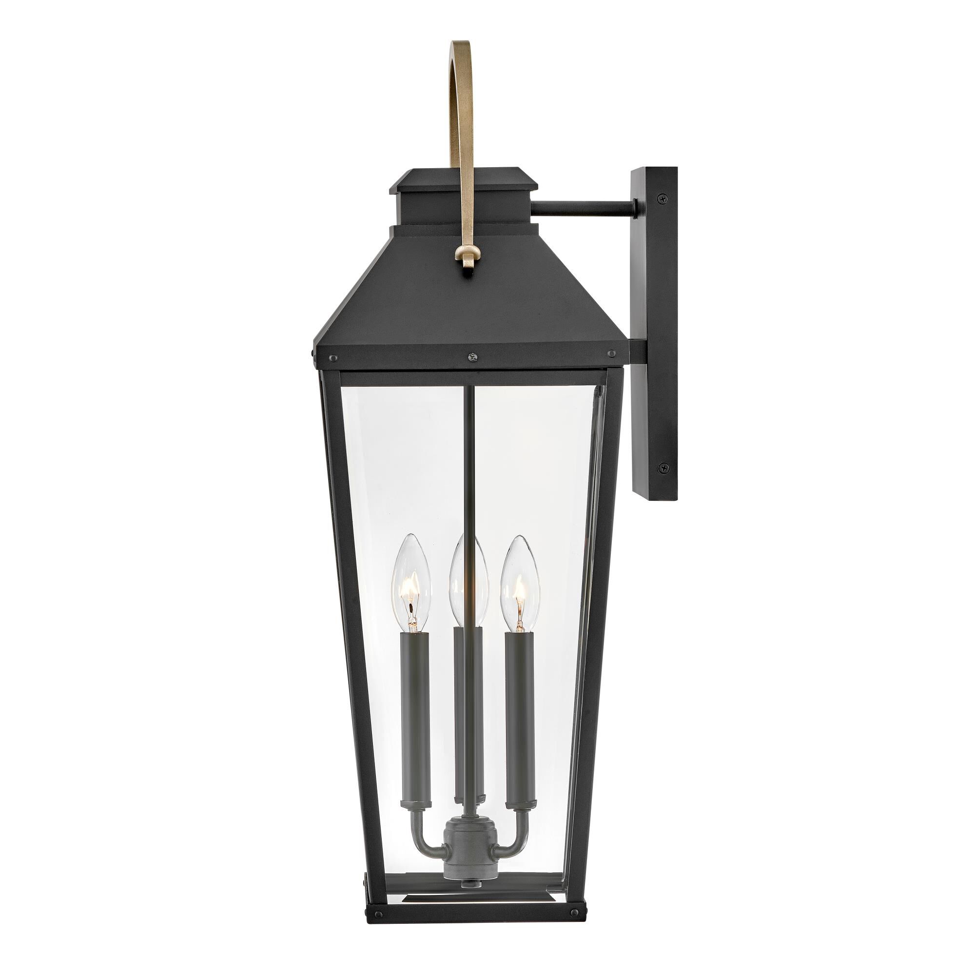 Shown in Black with Burnished Bronze Accents finish and Clear Beveled glass