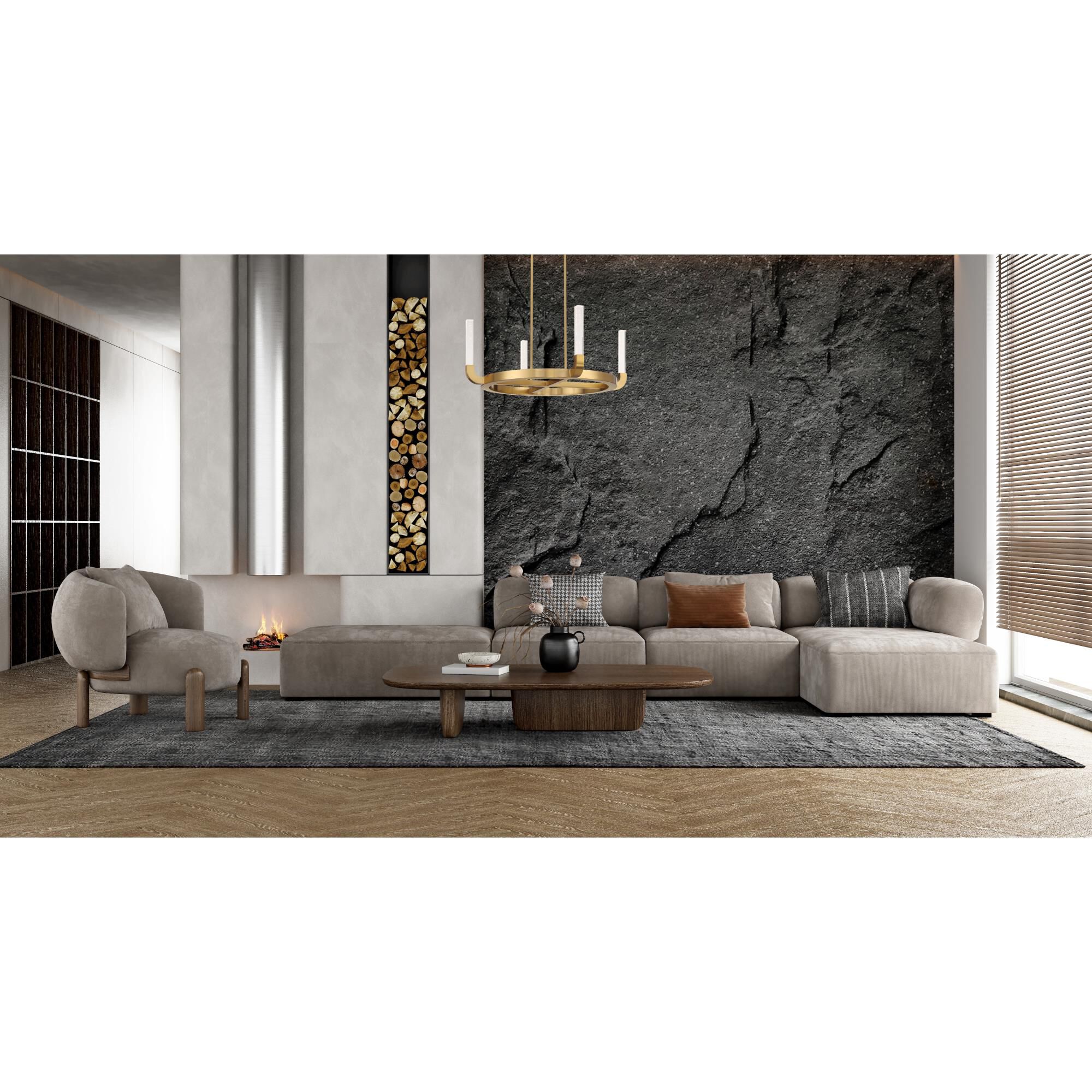 Del Mar 4 Light 30 Inch Chandelier by Savoy House