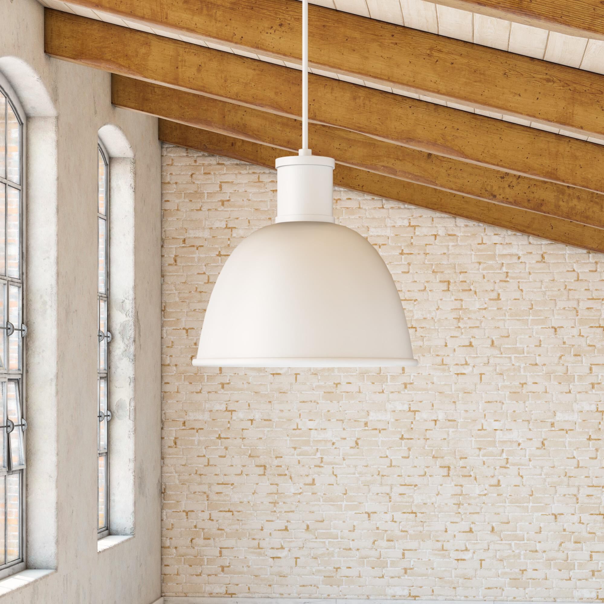 Shown in White finish and Aluminium shade