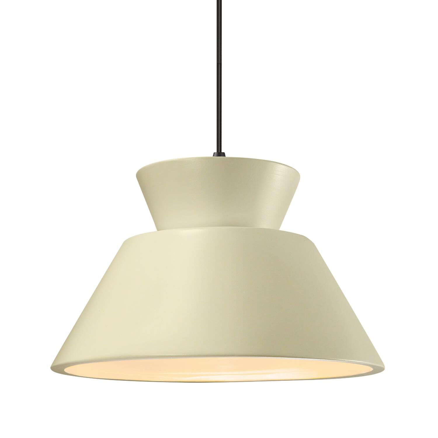 Shown in Matte Black finish and Vanilla shade