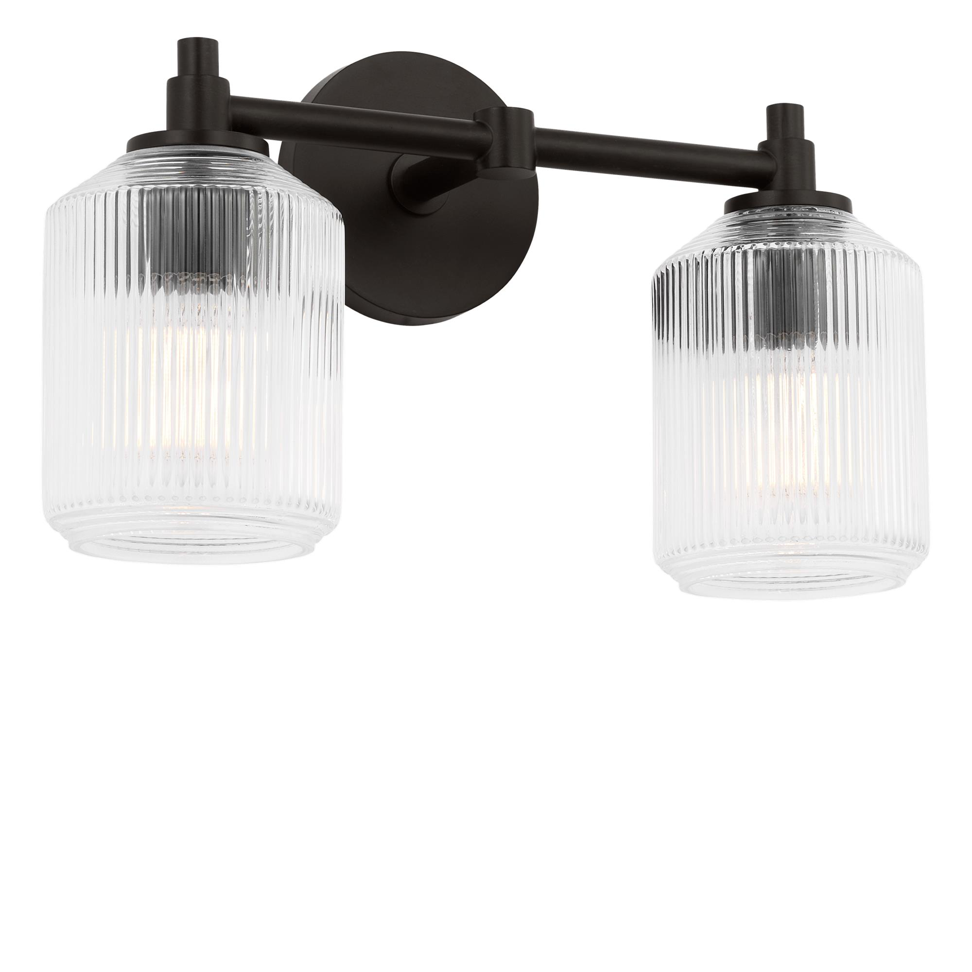 Chapman & Myers Barstow 15 Inch 2 Light Bath Vanity Light,