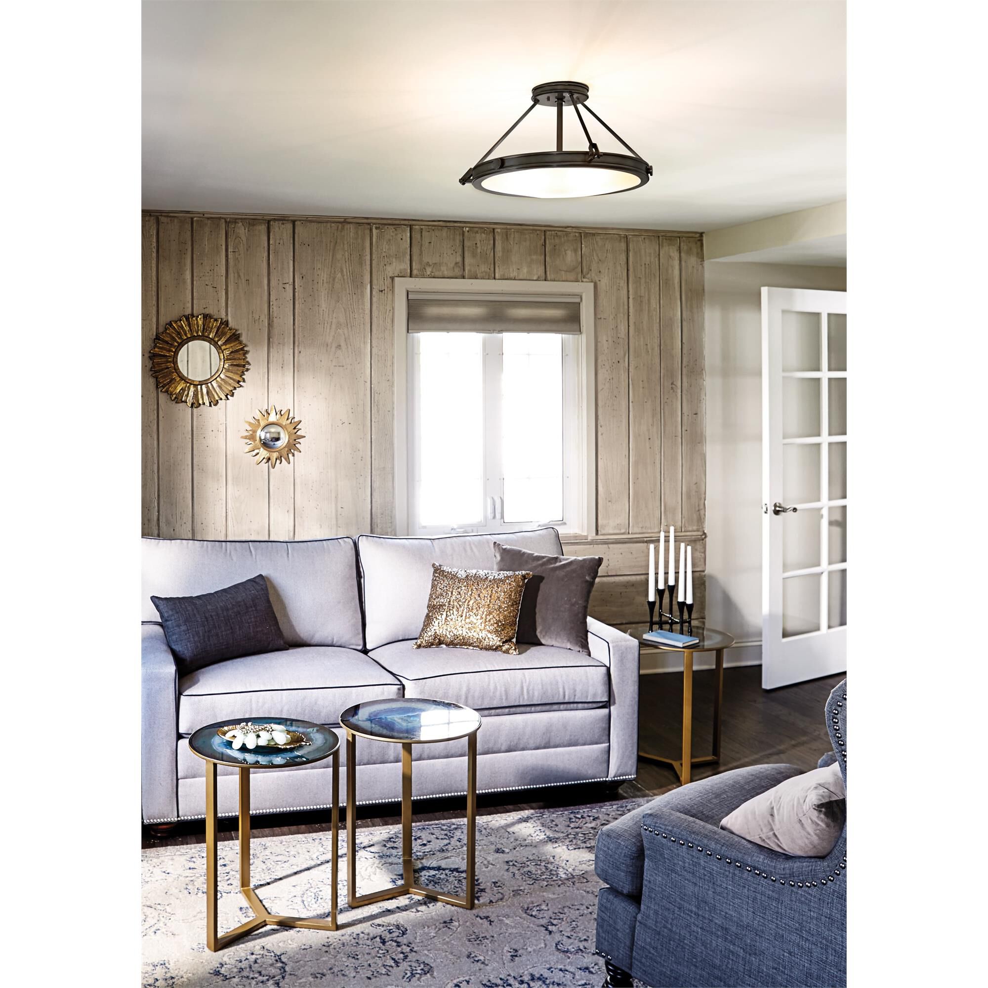 Shown in Black Oxide finish and Etched glass