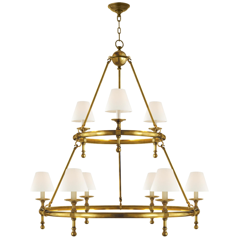 Chapman & Myers Classic 45 Inch 9 Light Chandelier by Visual Comfort Signature Collection
