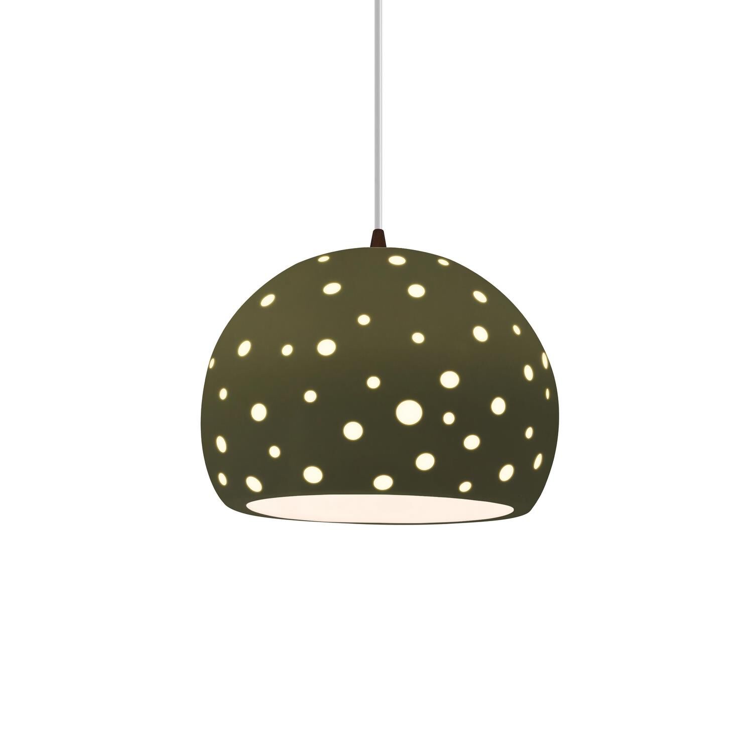 Shown in Dark Bronze finish and Matte Green shade