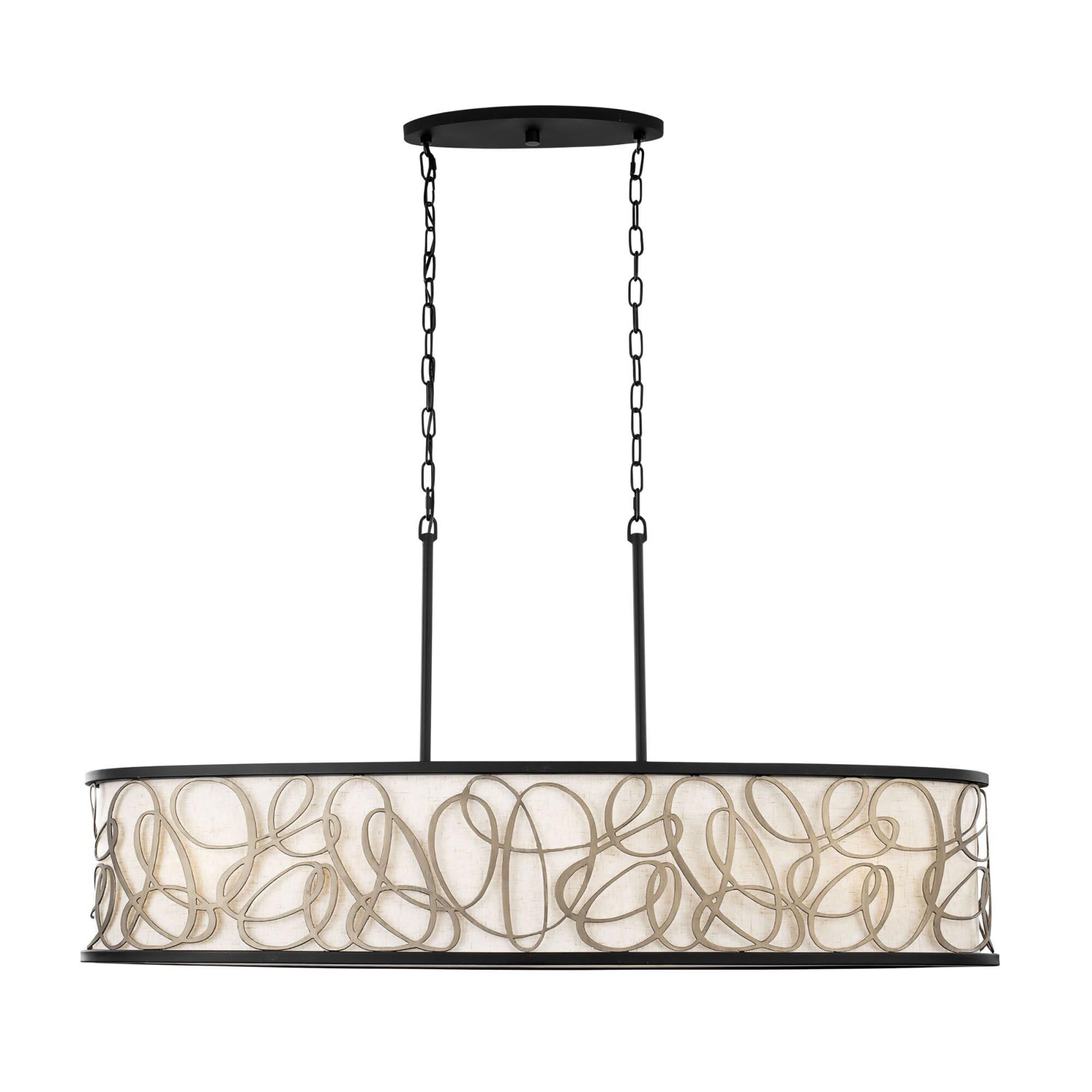 Scribble 48 Inch 6 Light Linear Suspension Light by Varaluz