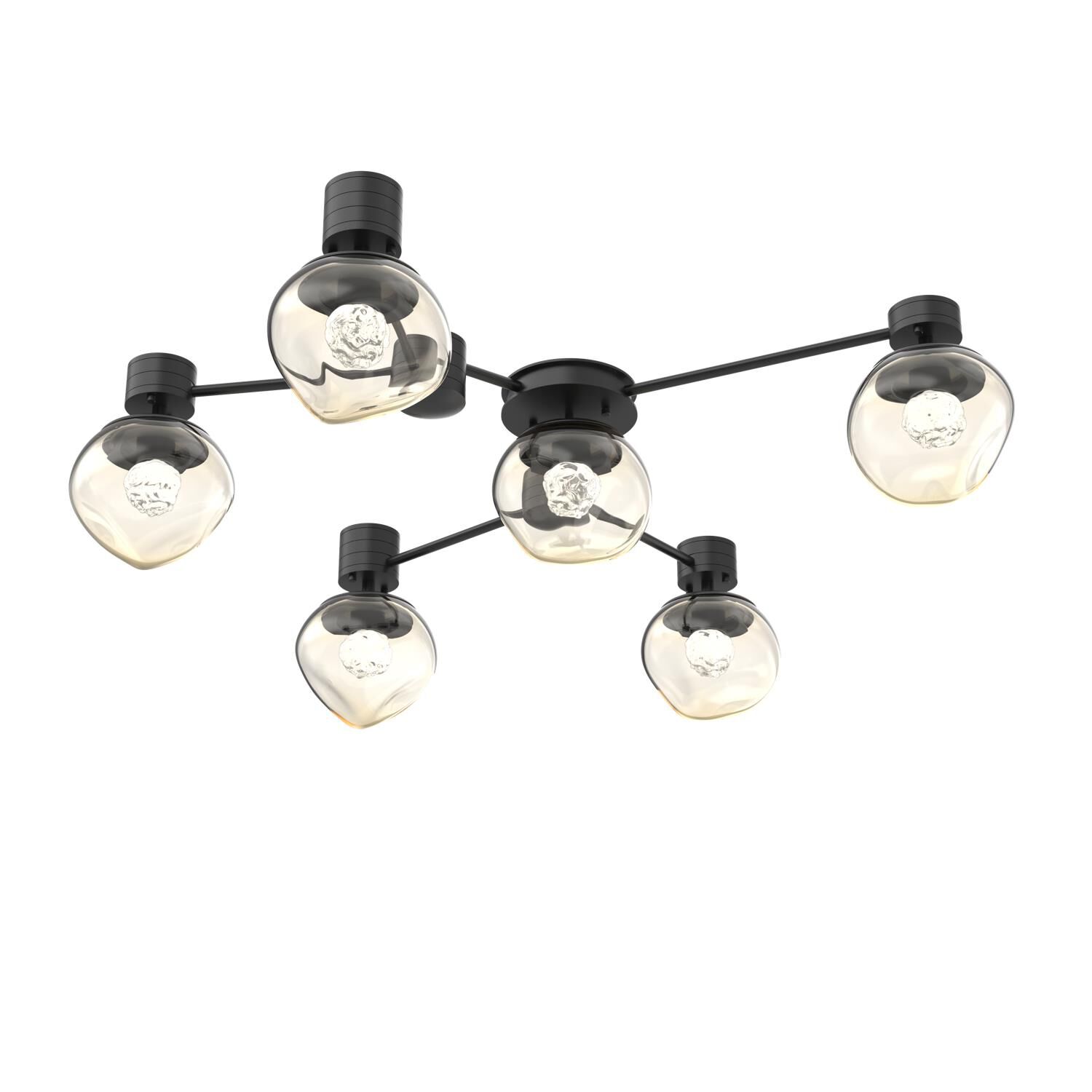 Levi Wilson Luna 37 Inch Semi Flush Mount by Hammerton Studio