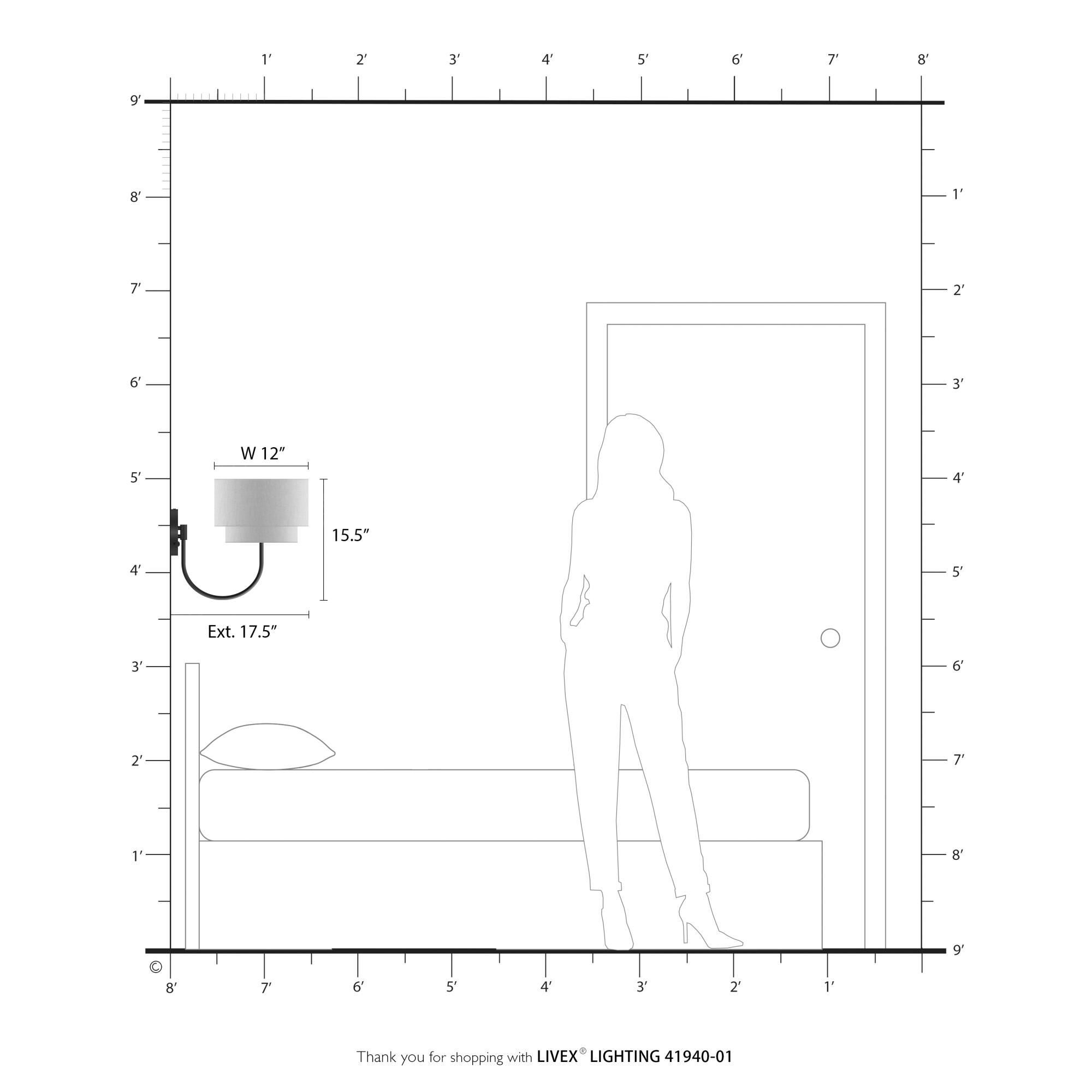 Shown in Antique Brass finish and Hand Crafted Oatmeal Color Fabric with White Color Inside shade
