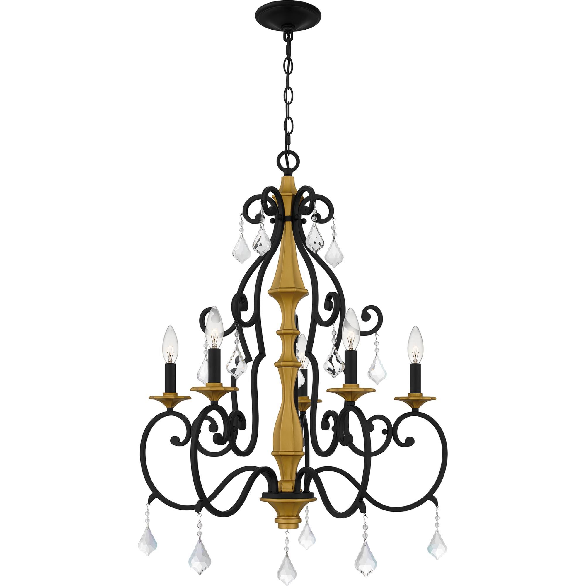 Althea 26 Inch 5 Light Chandelier by Quoizel
