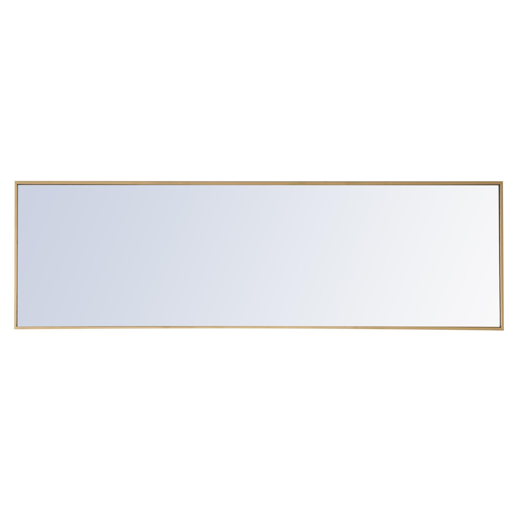Shown in Brass finish and Clear Mirror Beveled glass
