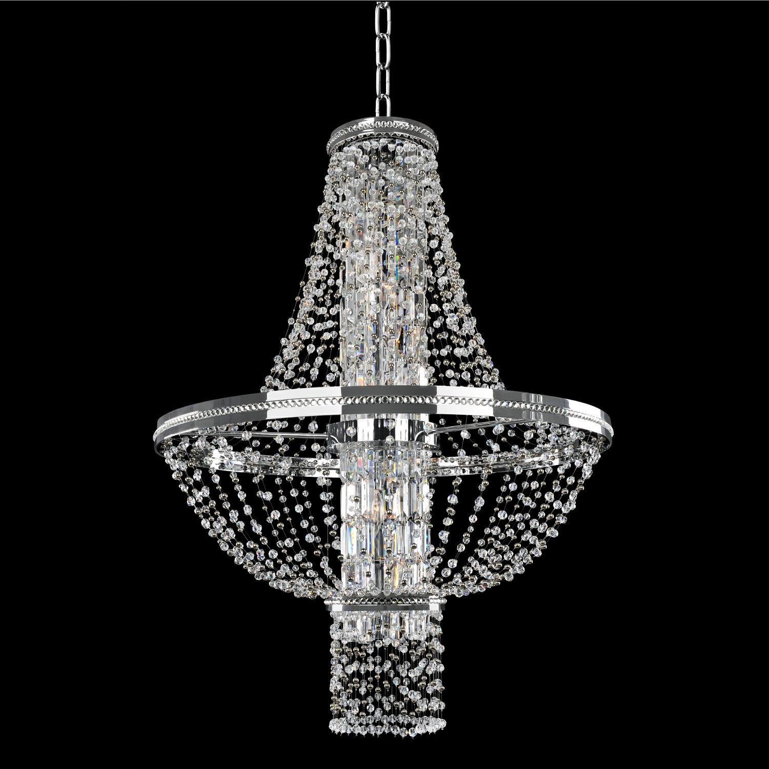 Capri 31 Inch 10 Light Chandelier by Allegri