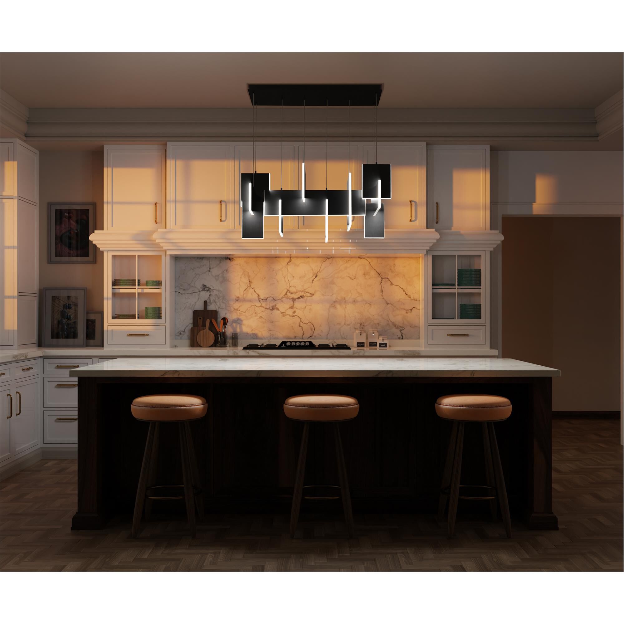 Coburg 42 Inch Linear Chandelier,
