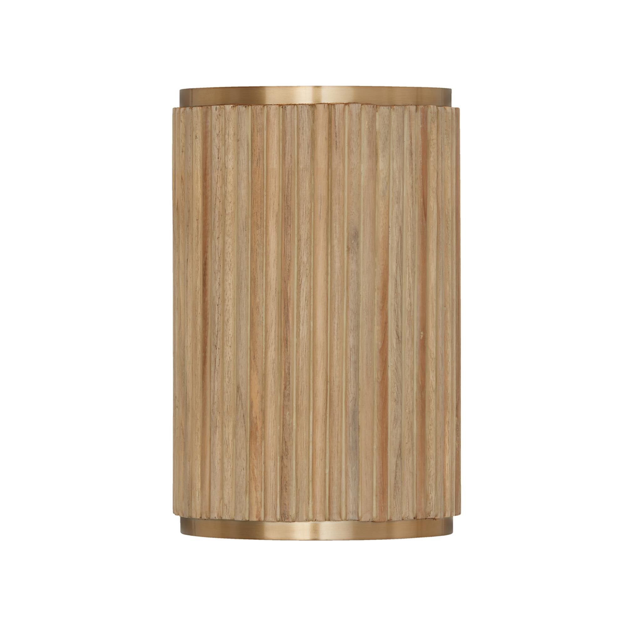 Shown in White Wash And Matte Brass finish