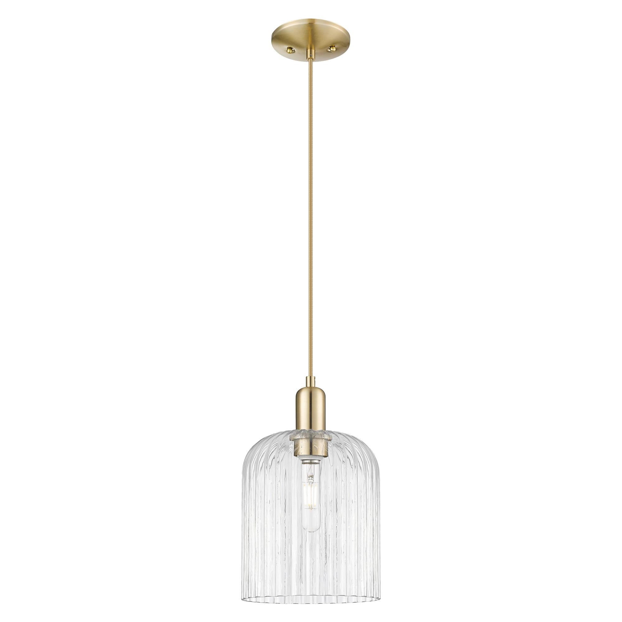 Shown in Champagne Bronze finish and Clear glass