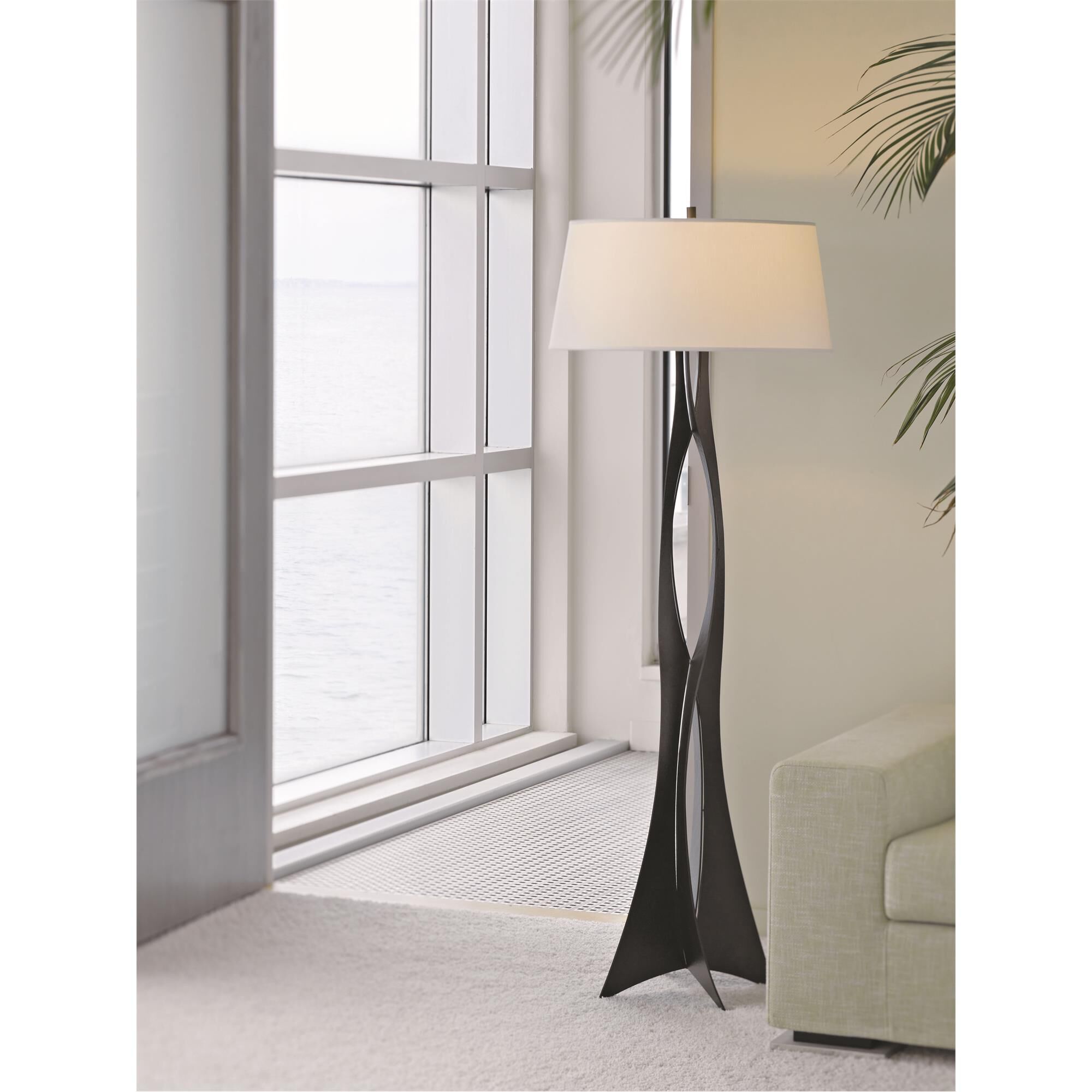 Shown in Dark Smoke finish and Natural Anna shade
