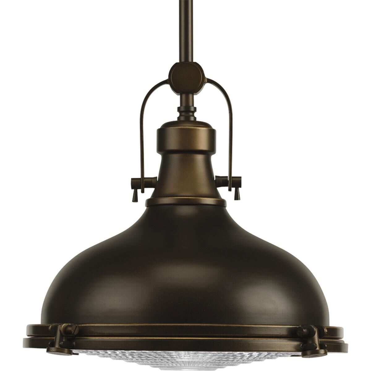 Shown in Oil Rubbed Bronze finish and Clear Fresnel glass