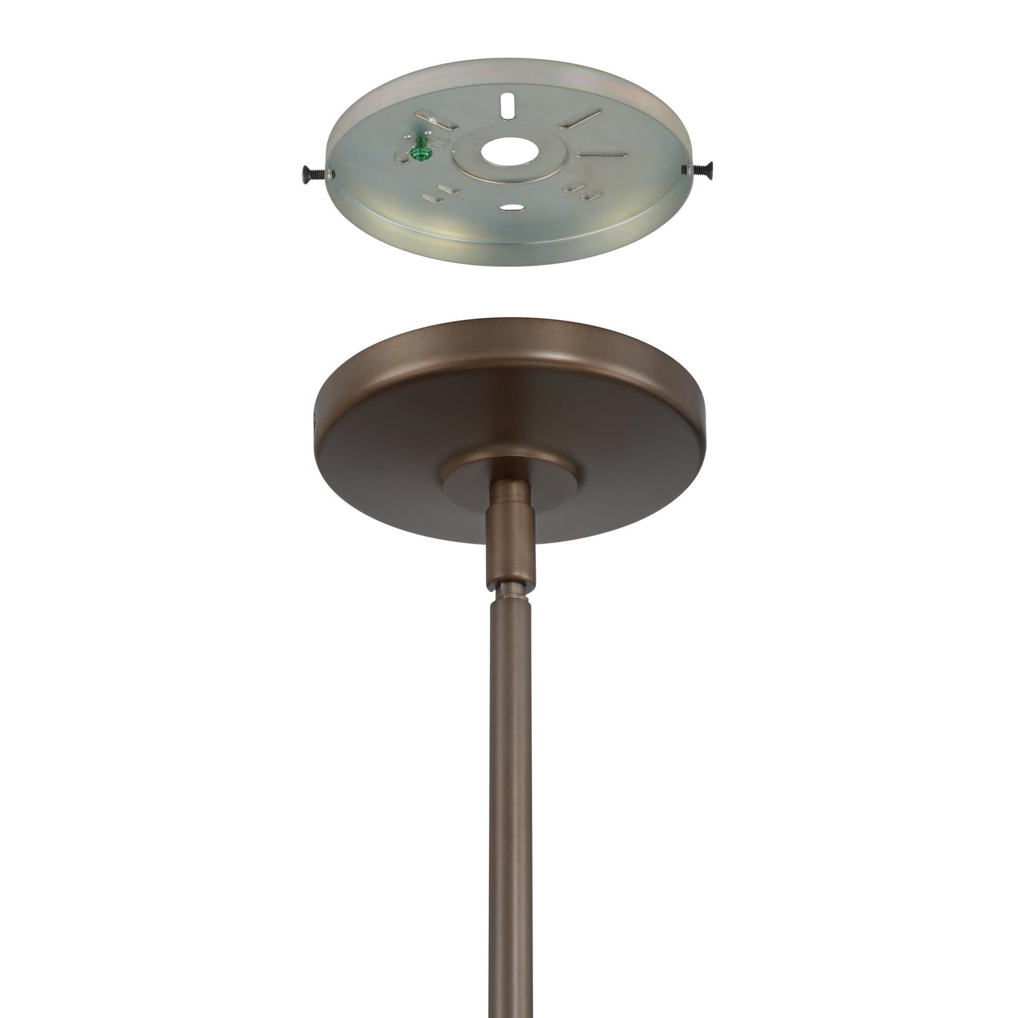 Shown in Forged Bronze finish and White shade