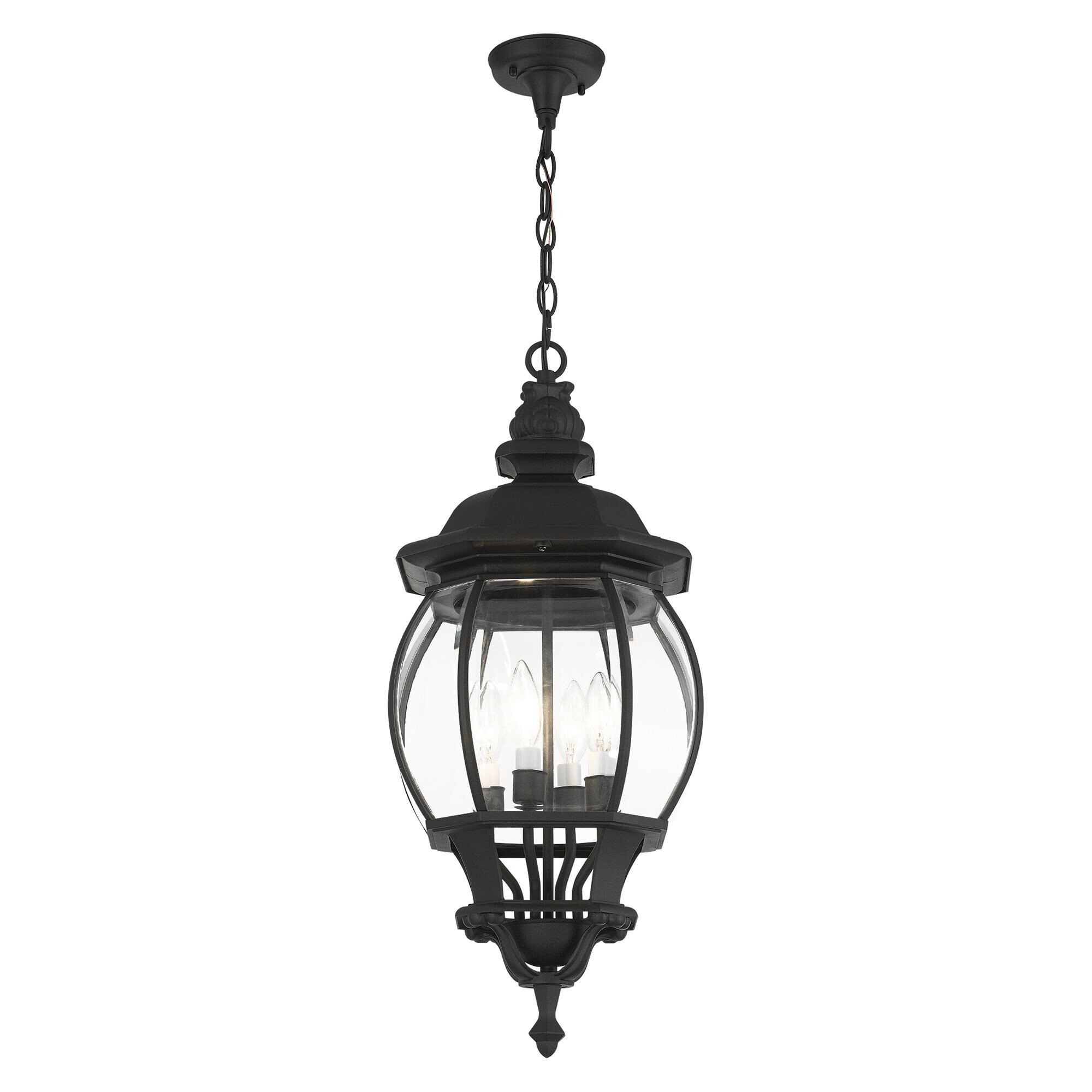 Frontenac 26 Inch Tall 4 Light Outdoor Hanging Lantern by Livex Lighting