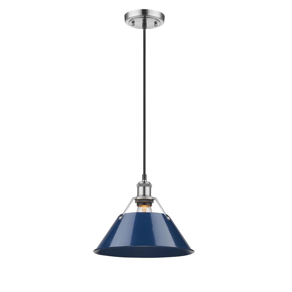 Shown in Pewter finish and Navy Blue shade