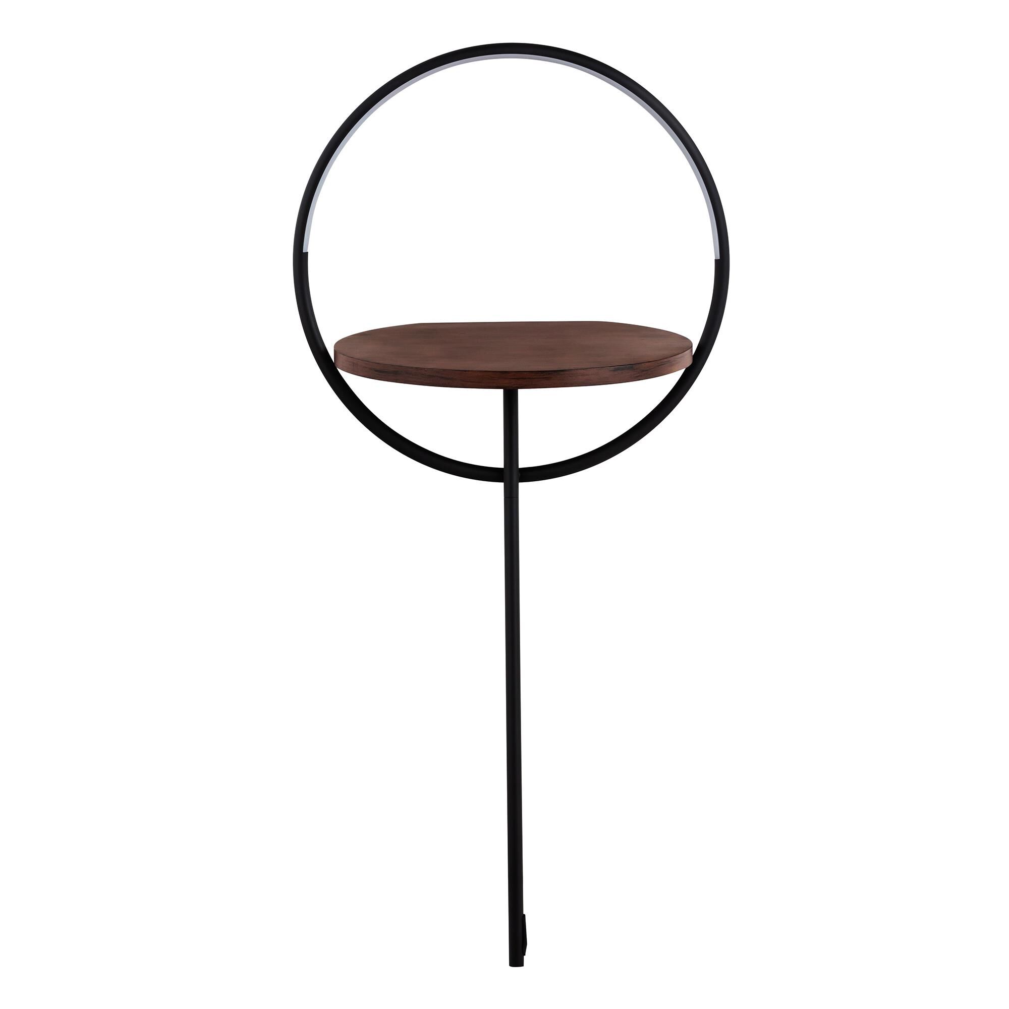 Shown in Black and Walnut finish and White Silicone Diffuser glass