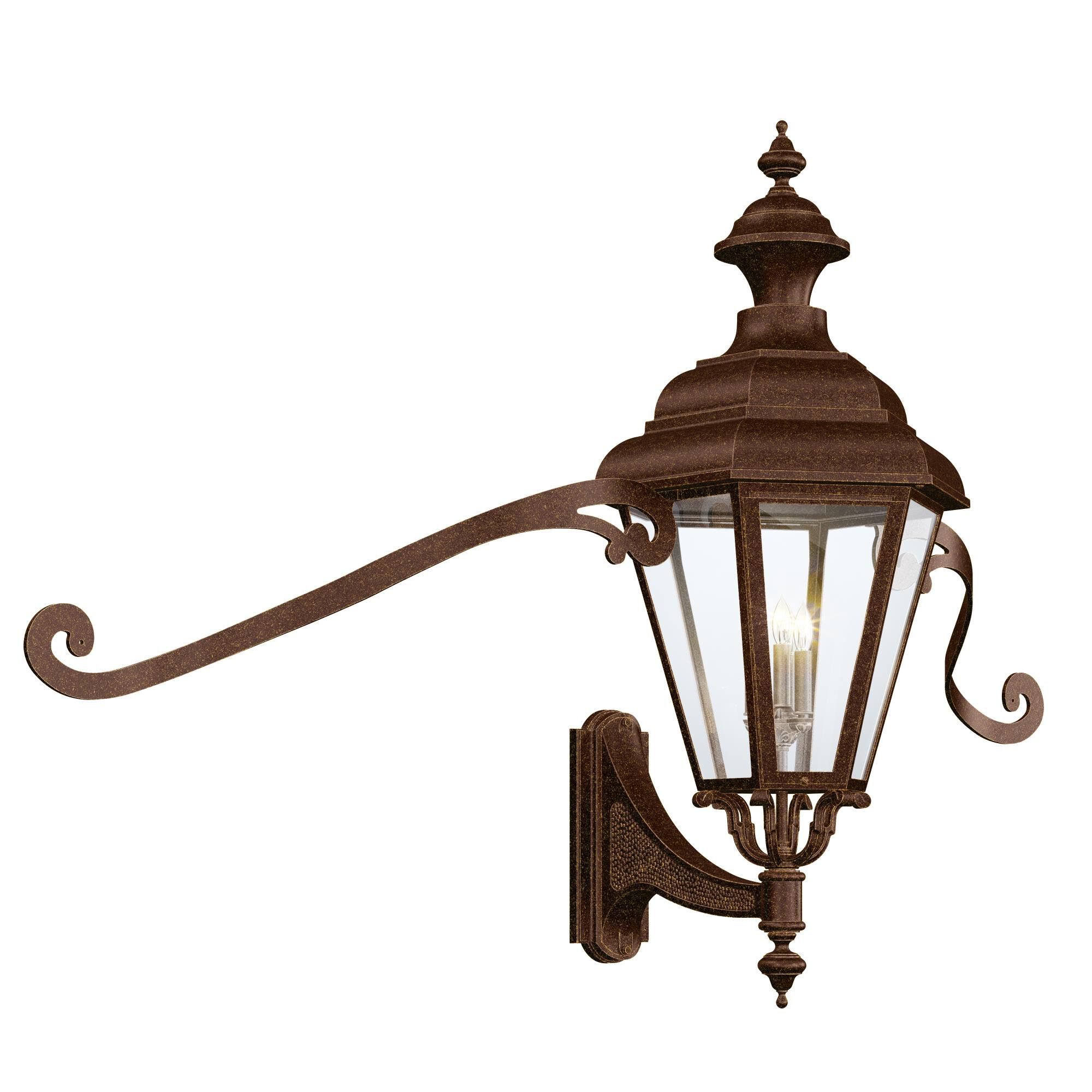 Jamestown 27 Inch Tall 4 Light Outdoor Wall Light by Hanover Lantern