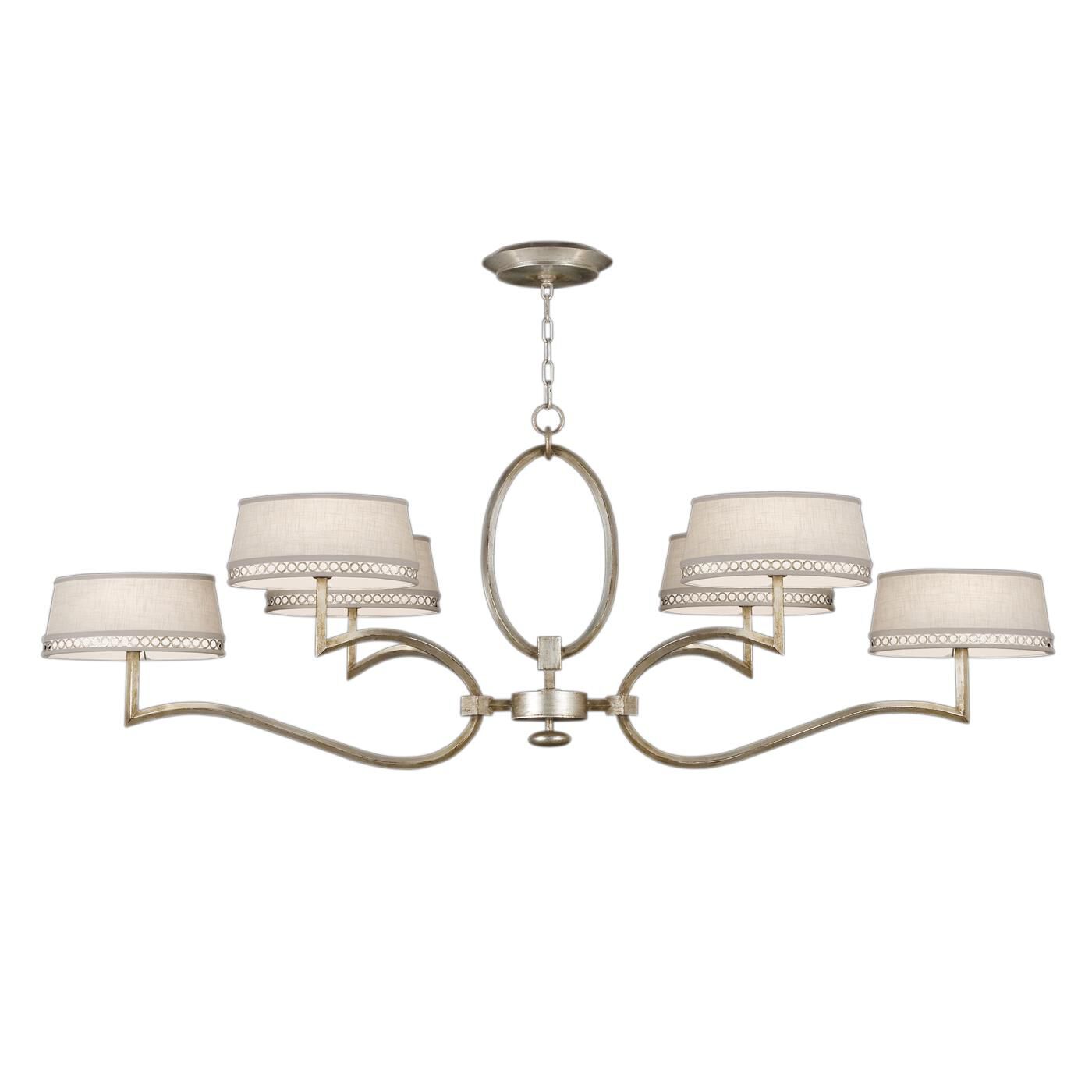 Shown in Silver finish and False crystal and False glass and 10, 5.25 X 11.25 ,6.5 X4.75 shade