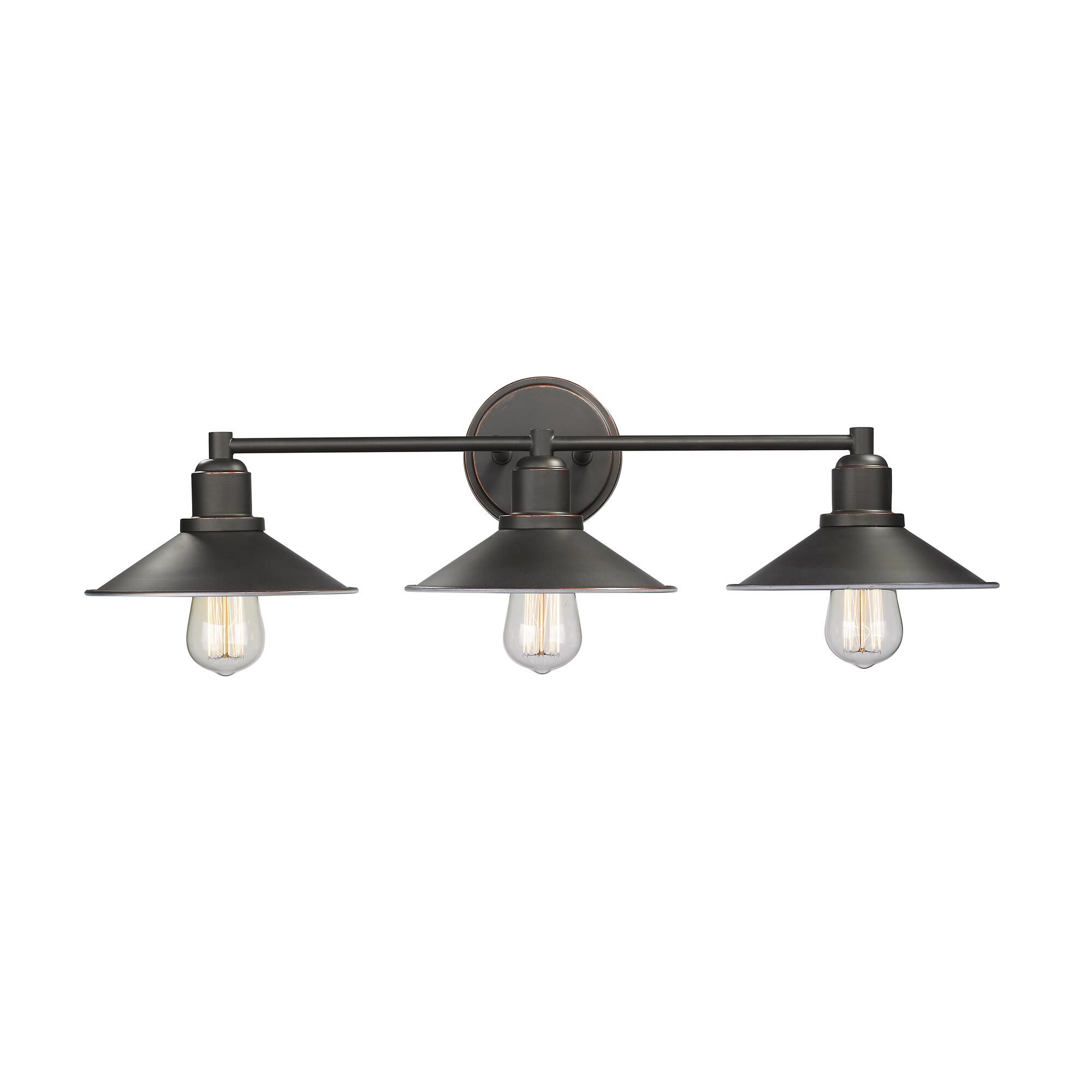 Shown in Olde Bronze finish and Steel glass and Steel shade