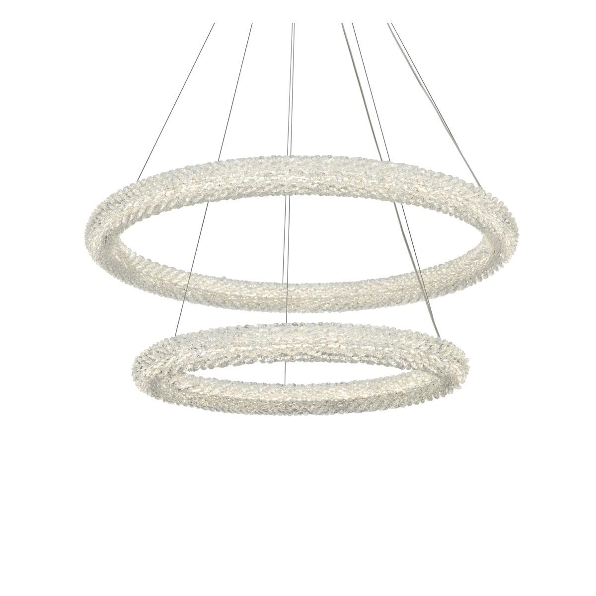 Shown in Satin Gold finish and Clear Royal Cut crystal