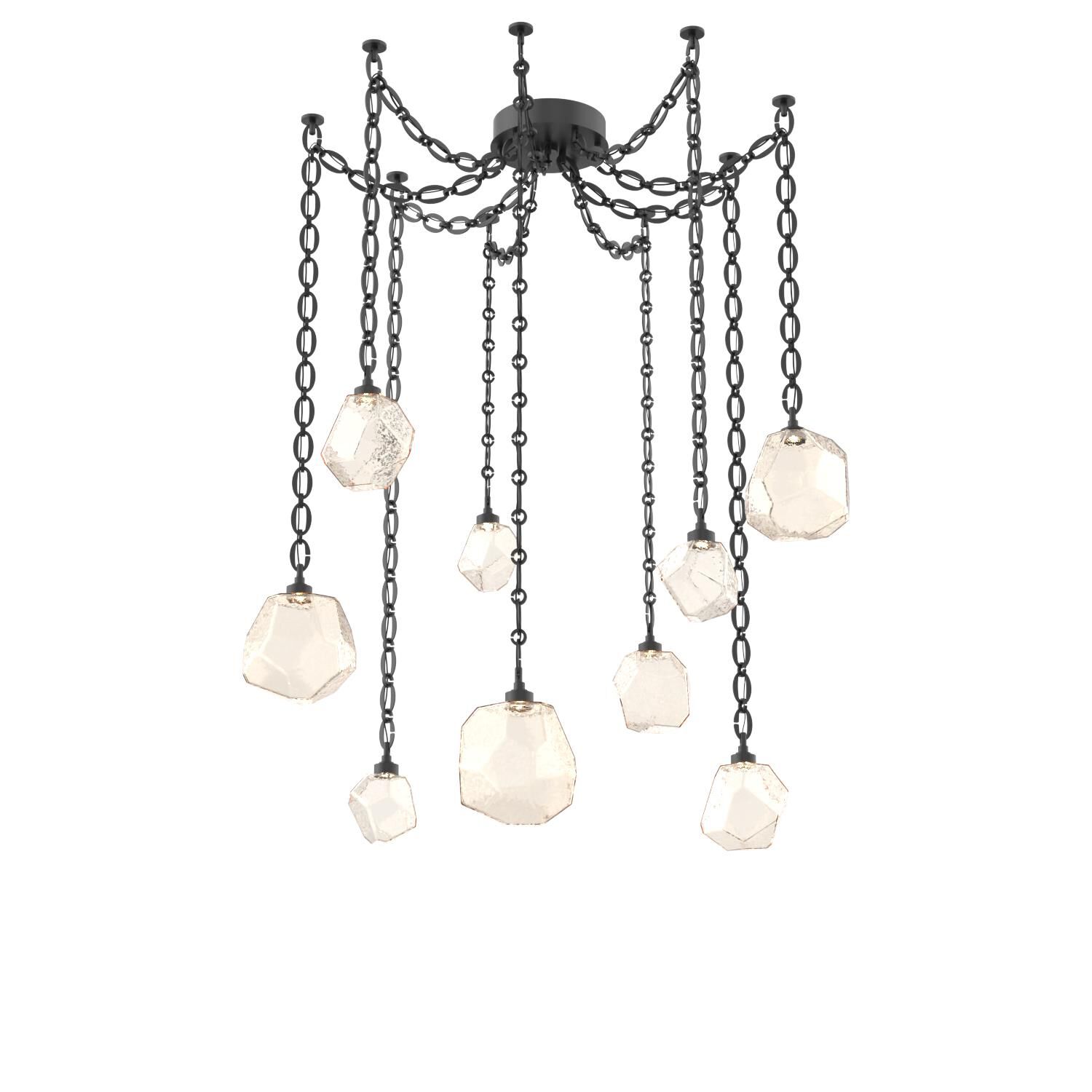 Levi Wilson Gem 17 Inch Multi Pendant Light by Hammerton Studio