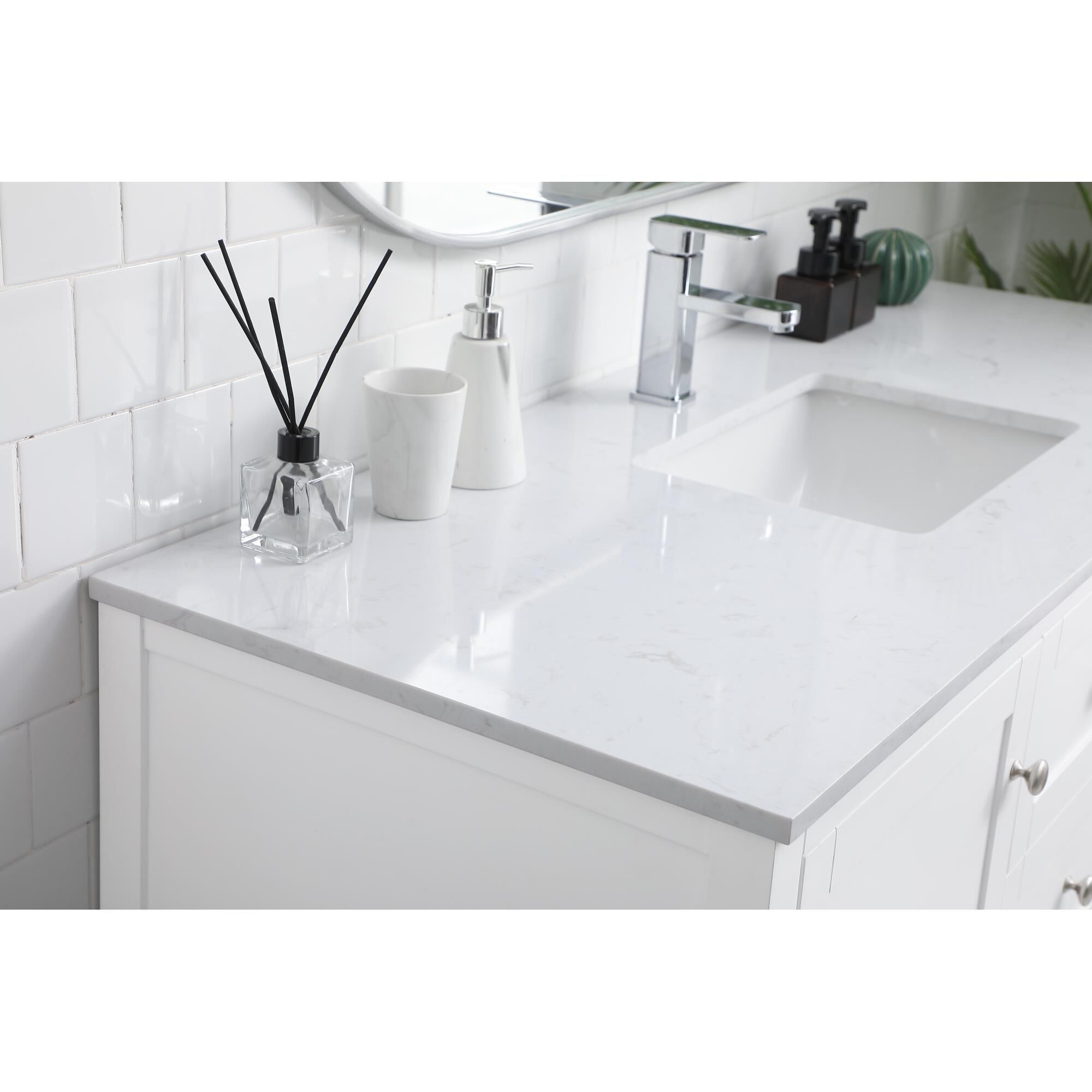 Shown in White finish