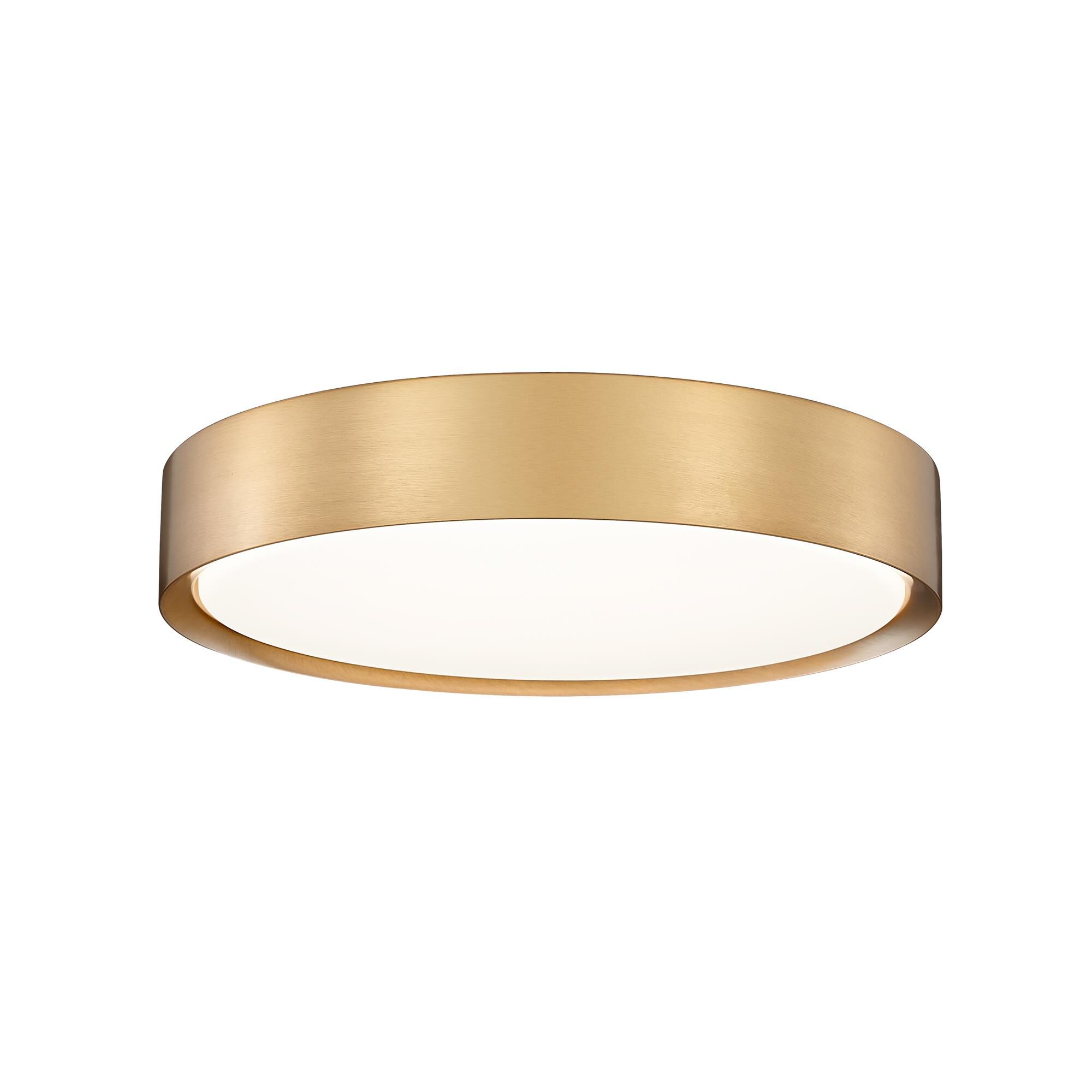 Shown in Modern Gold finish and Frosted glass and Frosted shade