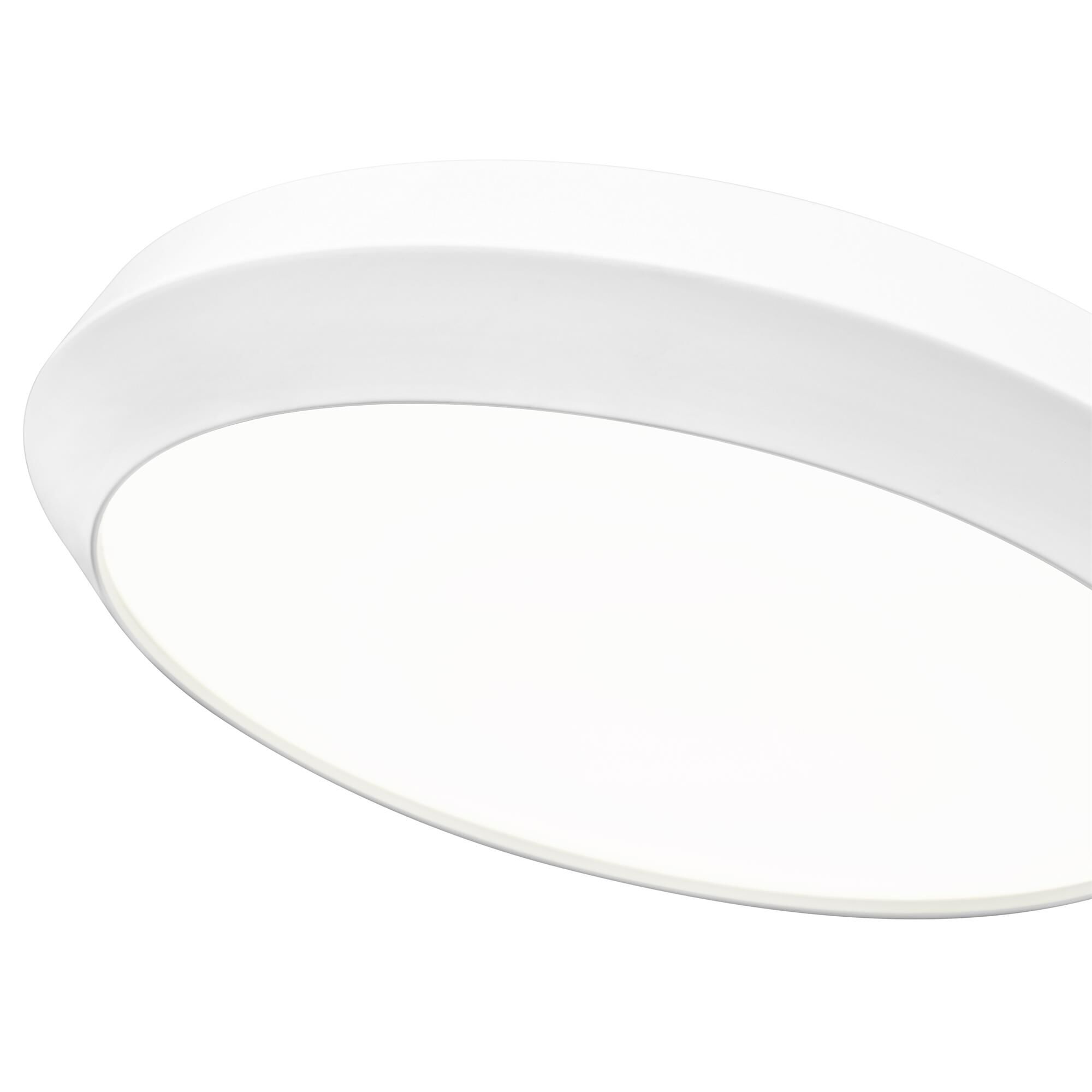 Shown in Matte White finish and White glass