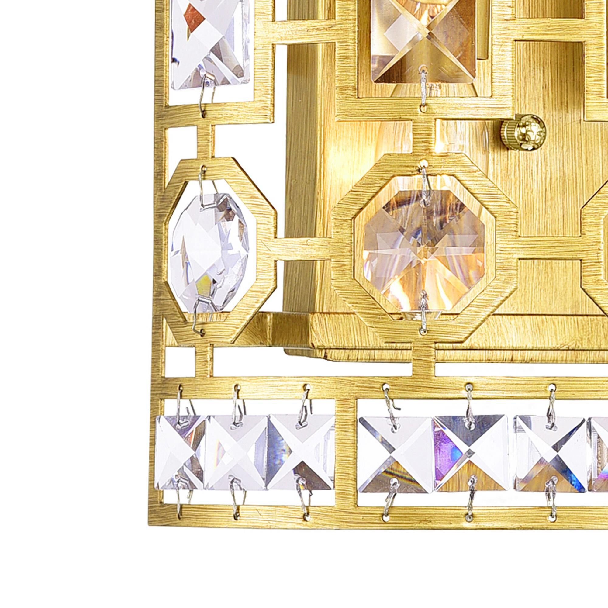 Shown in Champagne finish and K9 Clear crystal