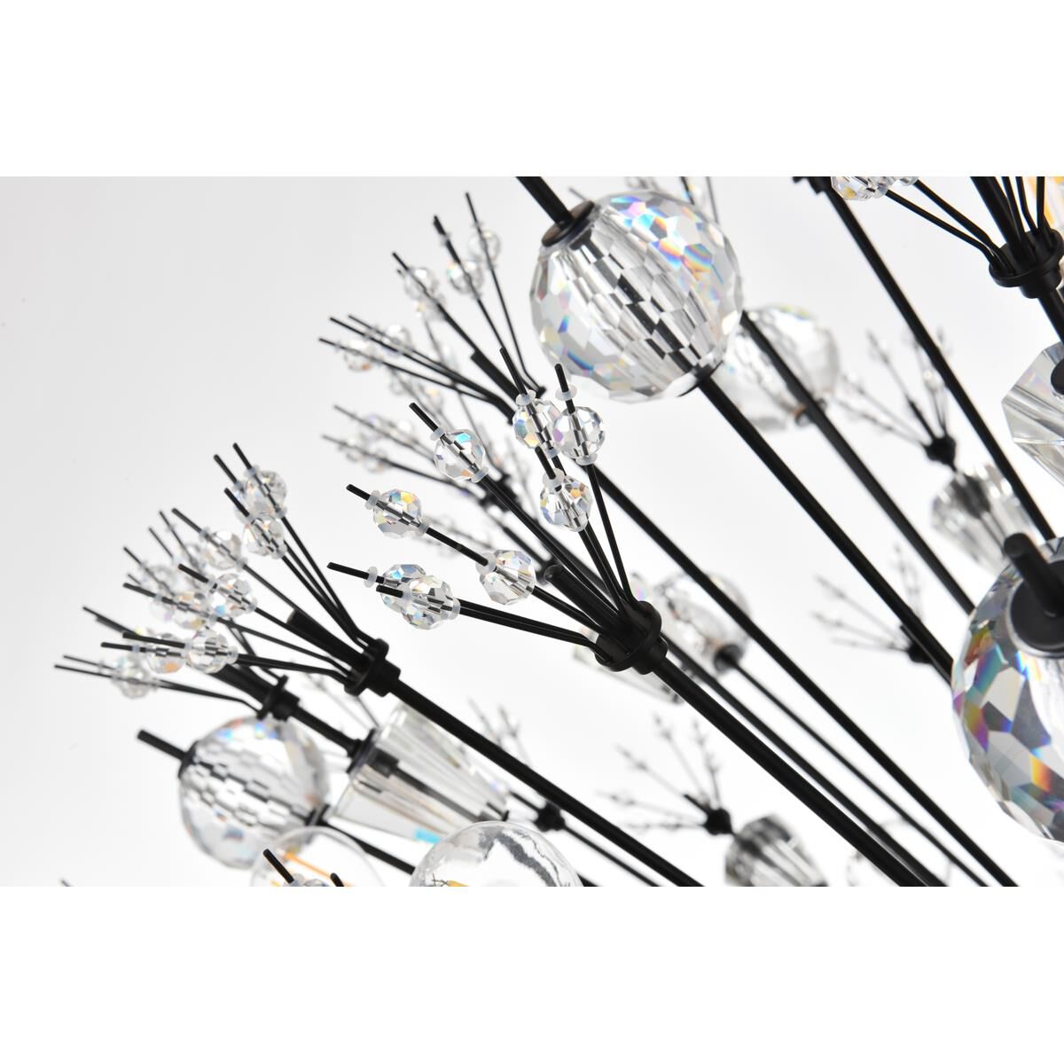 Shown in Black finish and Royal Cut crystal