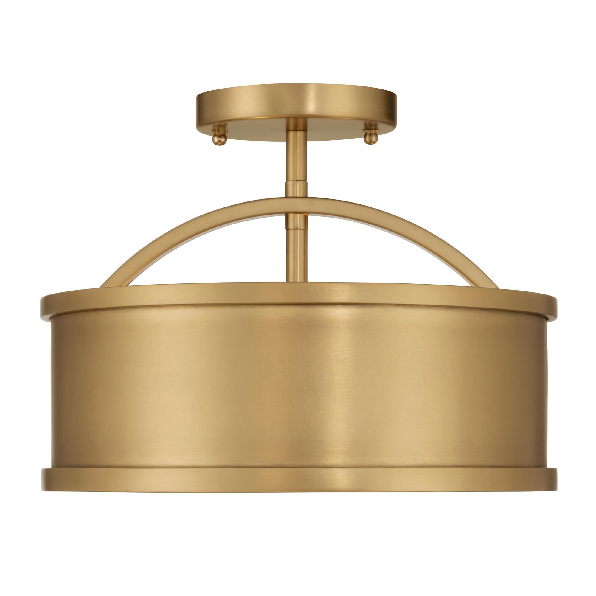 Shown in Legacy Brass finish and Alabaster glass