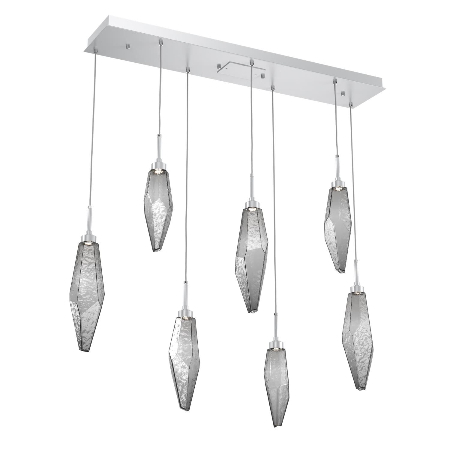 Shown in Classic Silver finish and Chilled Blown And Smoke glass