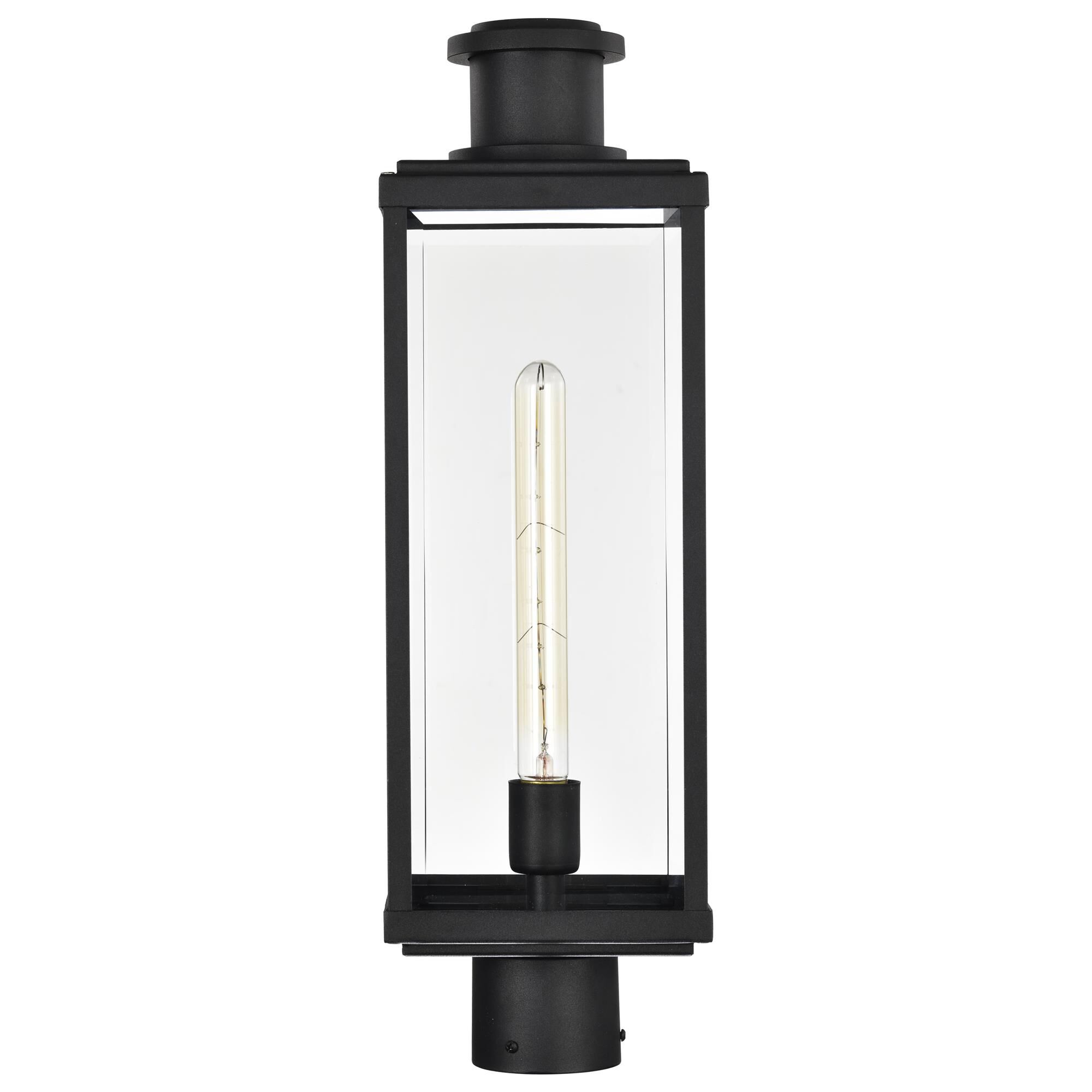 Shown in Sand Black finish and Clear Beveled glass
