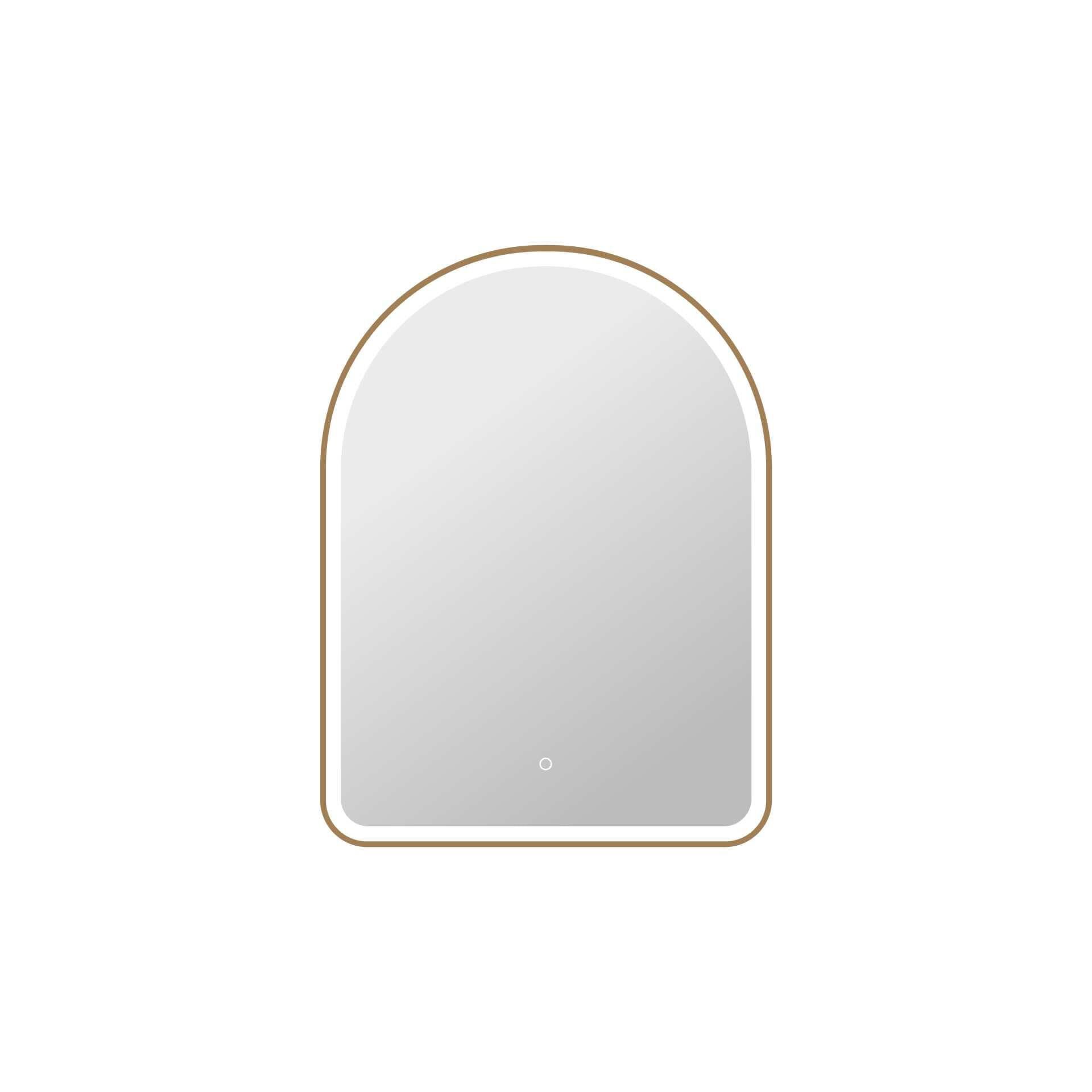 Harmoni 40 Inch Arched LED Lighted Mirror by Elegant Decor